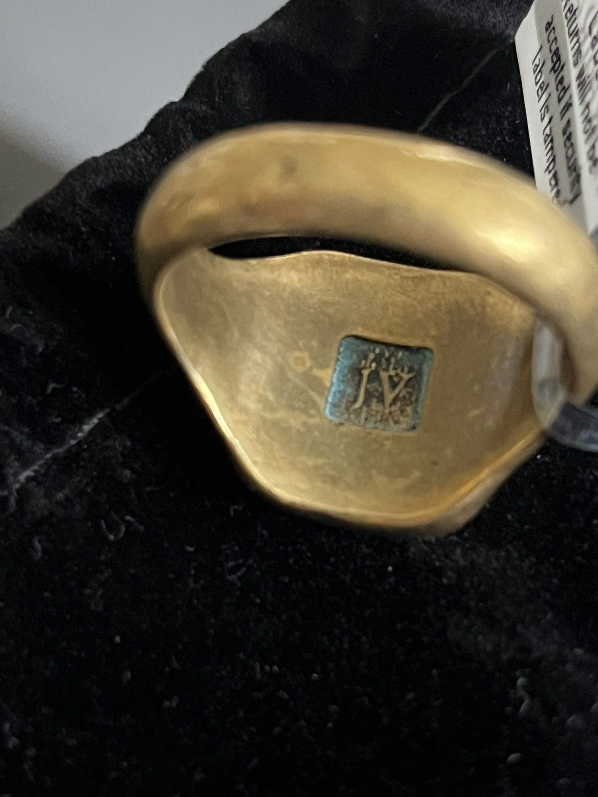 John Varvatos Signet Ring. 11 Size ONE SIZE - 6 Thumbnail