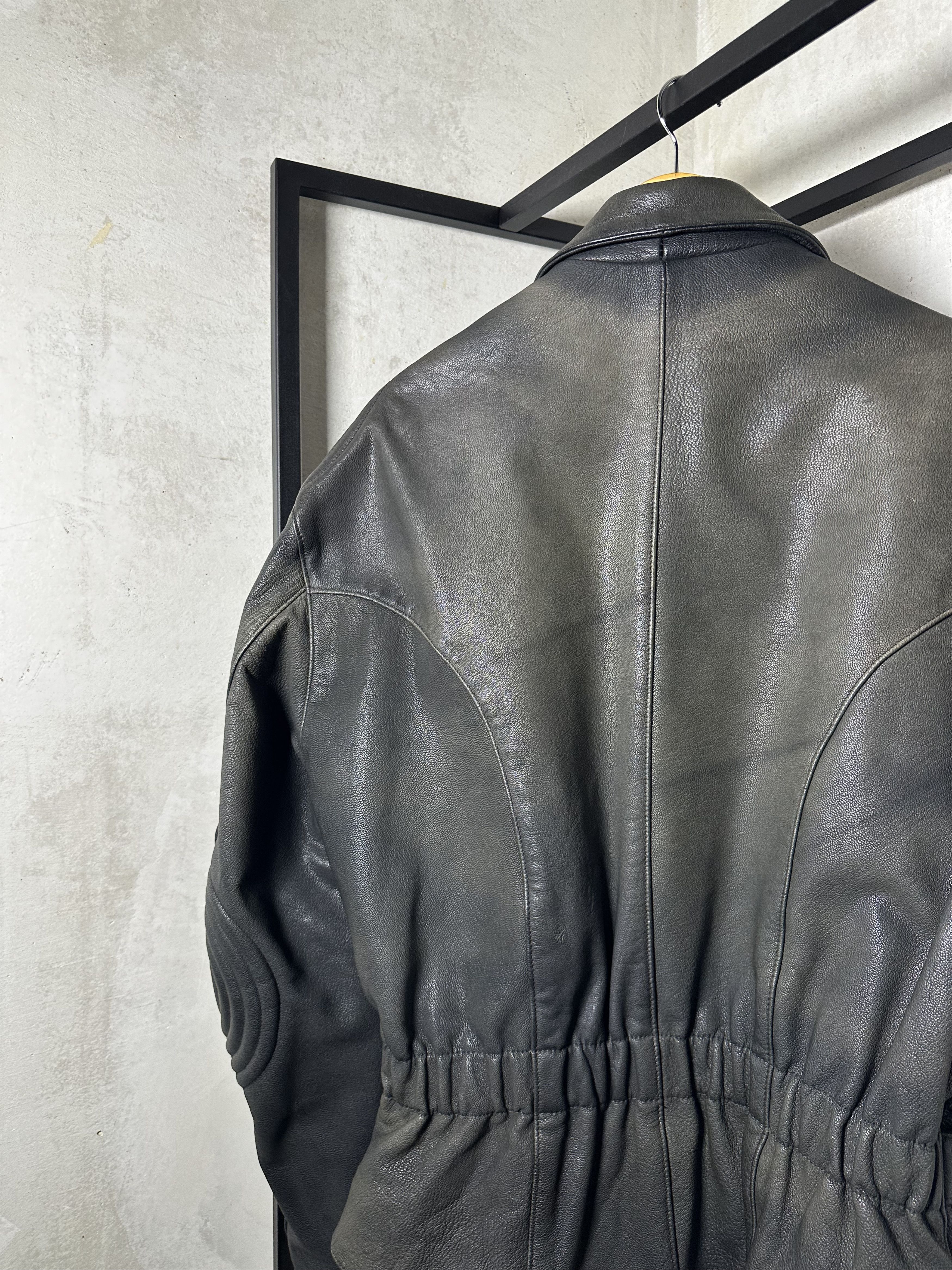 Genuine Leather Genuine Leather Belted Jacket Size US XL / EU 56 / 4 - 8 Thumbnail