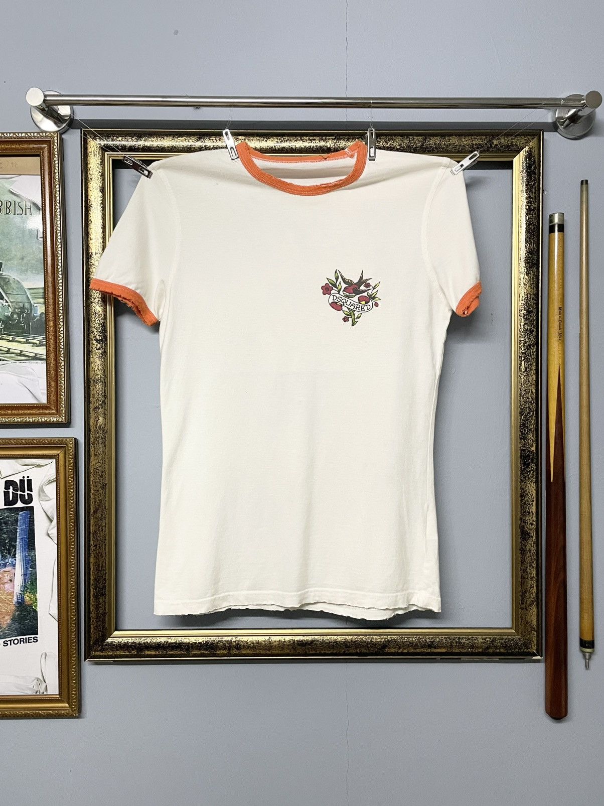 Dsquared2 Vintage Designer Dsquared Hula Dancers Aloha Hawai Tshirt Size US XS / EU 42 / 0 - 6 Thumbnail