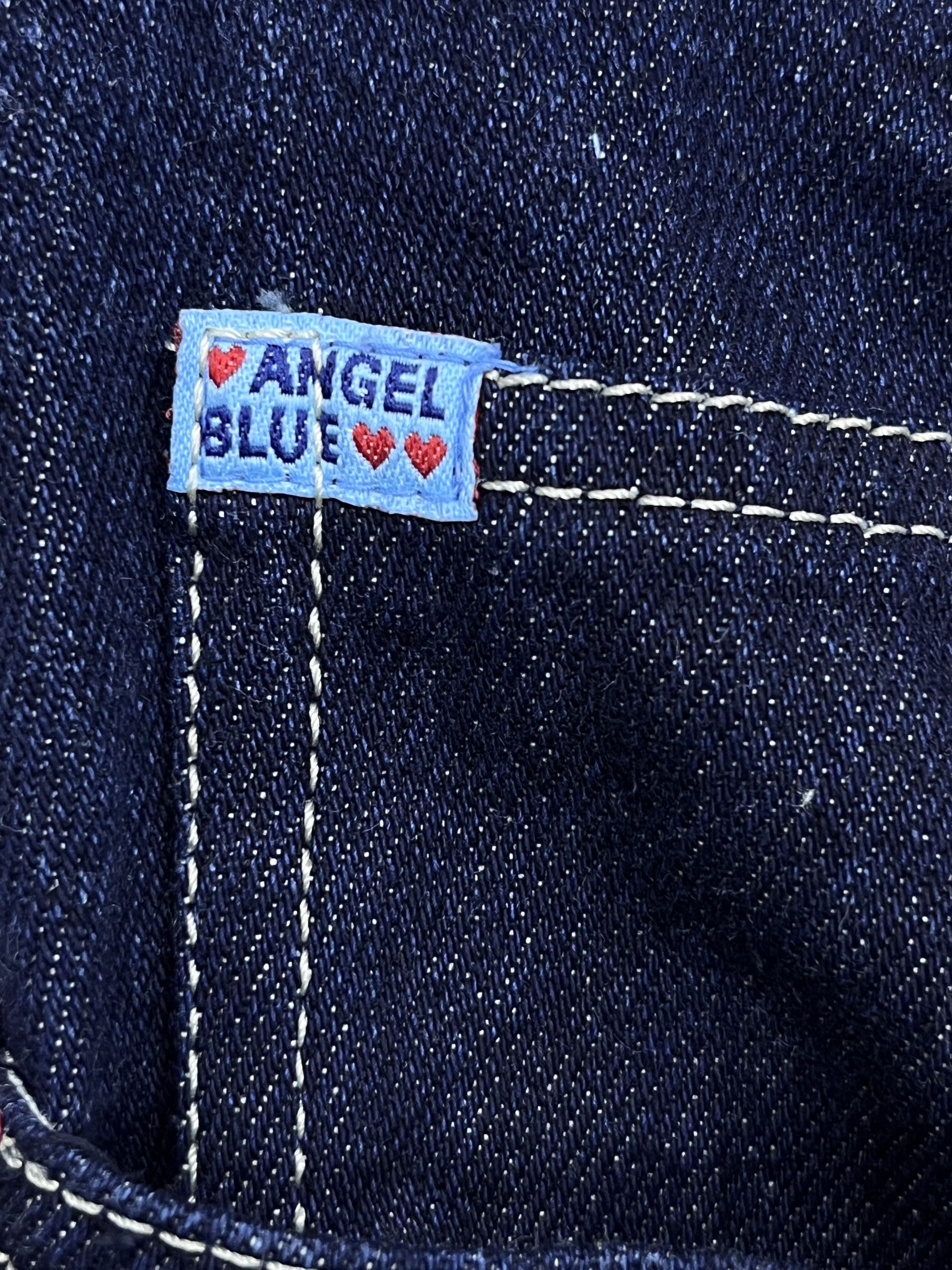 Angel Blue 💕 CUTENESS 💕Vintage ANGEL BLUE Cute Embroidery Blue Jeans Size 27" / US 4 / IT 40 - 12 Thumbnail