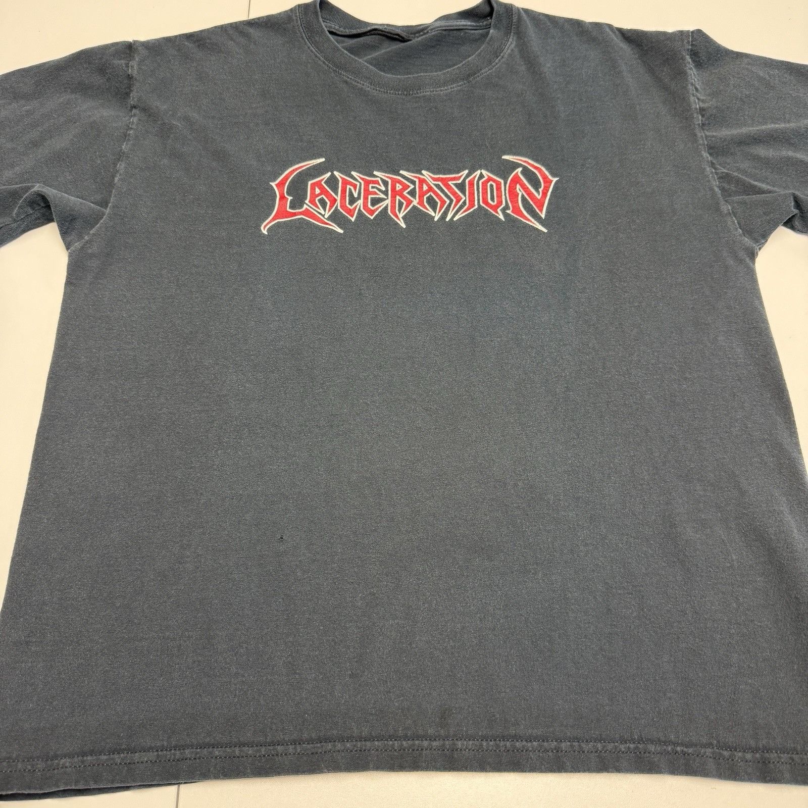 Band Tees Vintage Laceration Band T Shirt Mens Large Black Short Sleev Size US L / EU 52-54 / 3 - 4 Thumbnail
