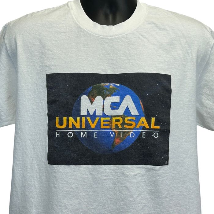 Hanes MCA Universal Home Video T Shirt Large Vintage 90s VHS Movie