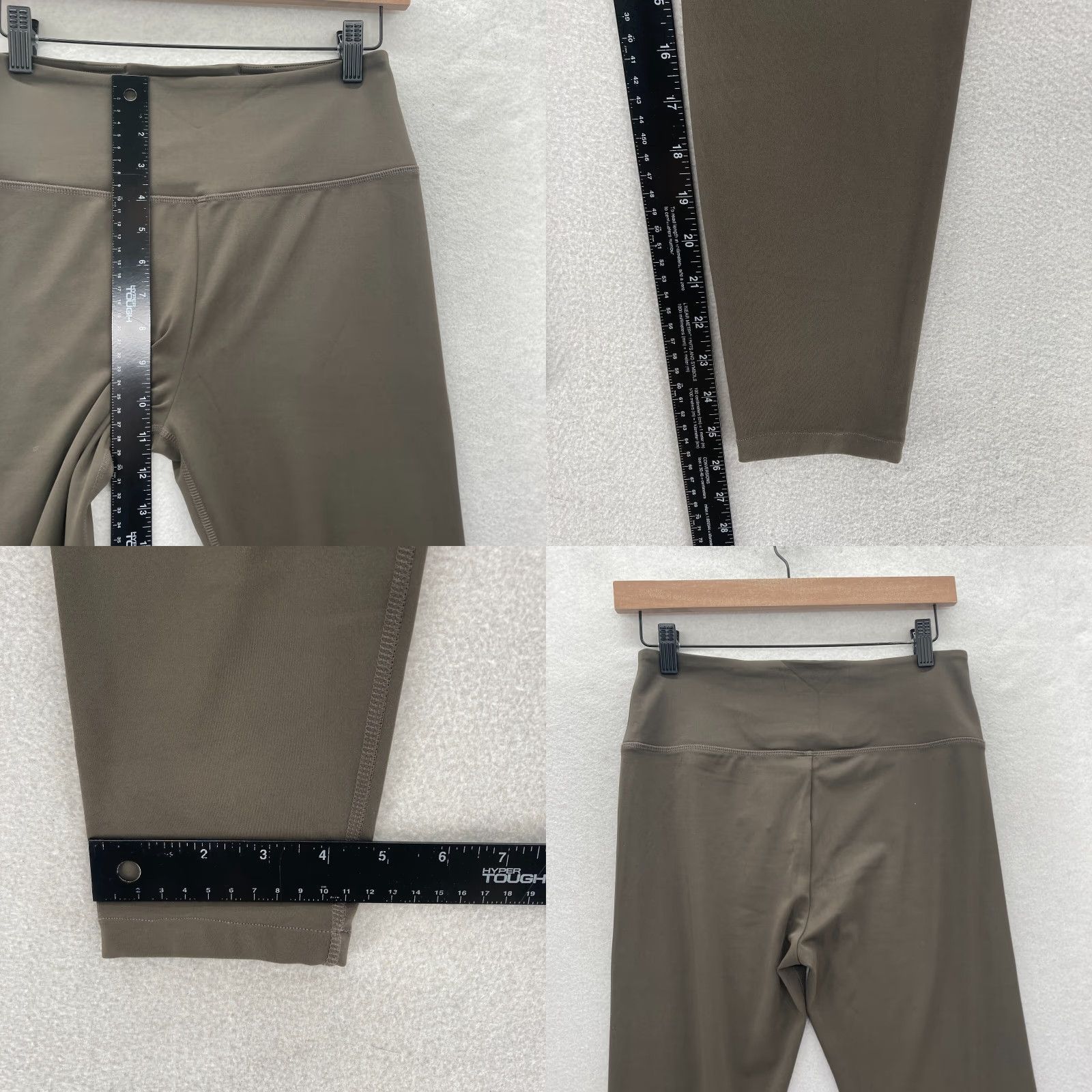 Lou & Grey Lou & Grey Ankle Crop Leggings Women's Medium Olive Green Stretch Pocket Preppy Size 32" / US 10 / IT 46 - 8 Thumbnail