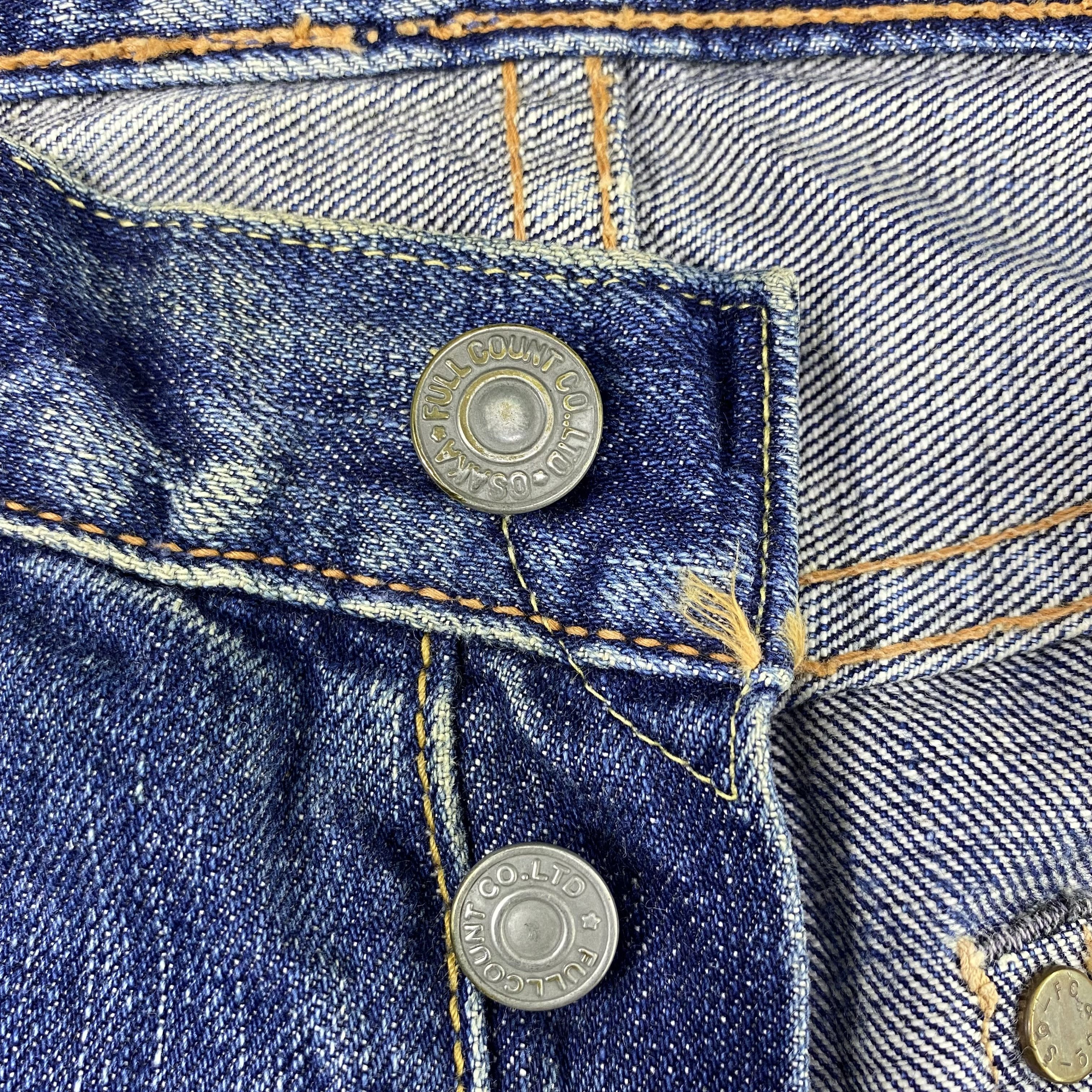 Full Count & Co. × Japanese Brand × Vintage Vintage Full Count & Co. Fly Button Blue Wash Jeans-J1167 Size US 29 - 8 Thumbnail