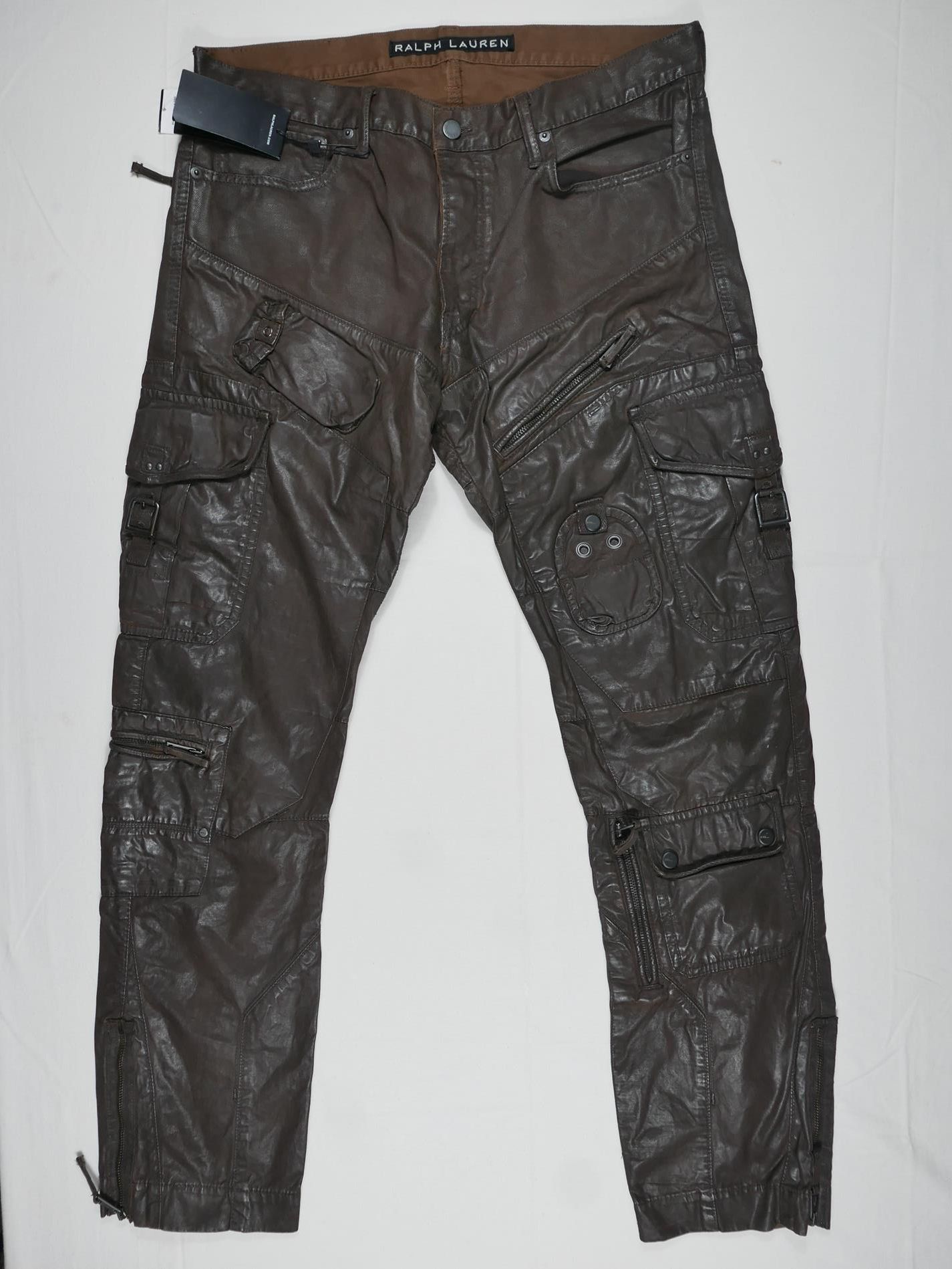 image of Ralph Lauren Black Label Ralph Laurent Black Label Pants Waxed Military NWT 34/32 in Brown, Men's