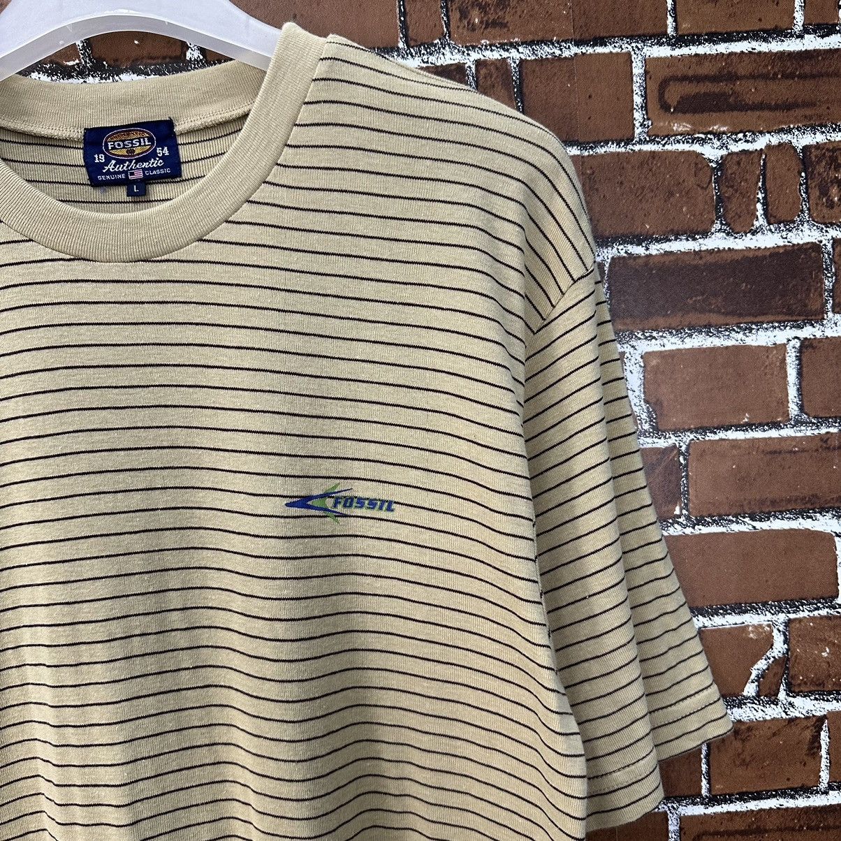 Fossil 80s Fossil Stripe Vintage TShirt A859 Size US M / EU 48-50 / 2 - 2 Thumbnail