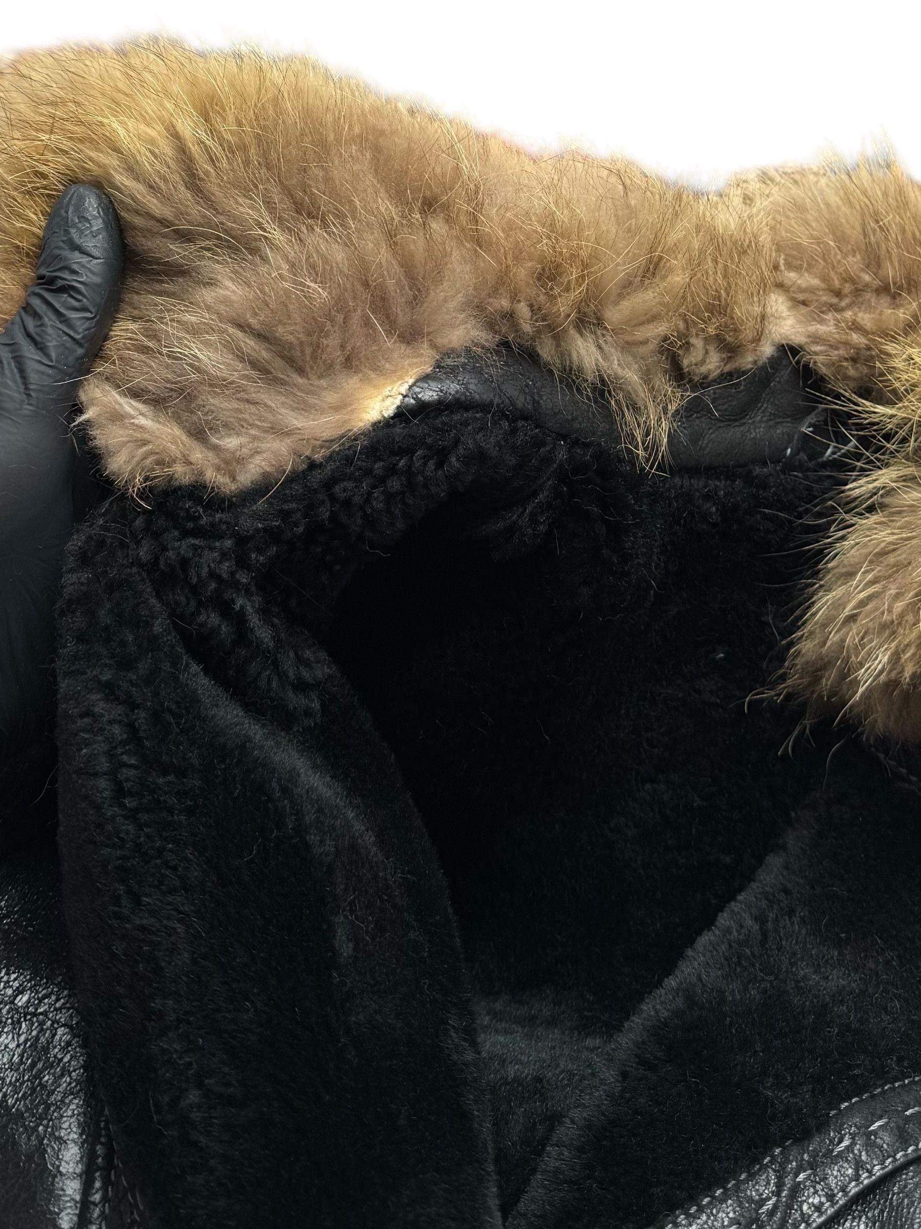 Vintage 90's Real Sheepskin Coat(V258) Size M / US 6-8 / IT 42-44 - 6 Thumbnail