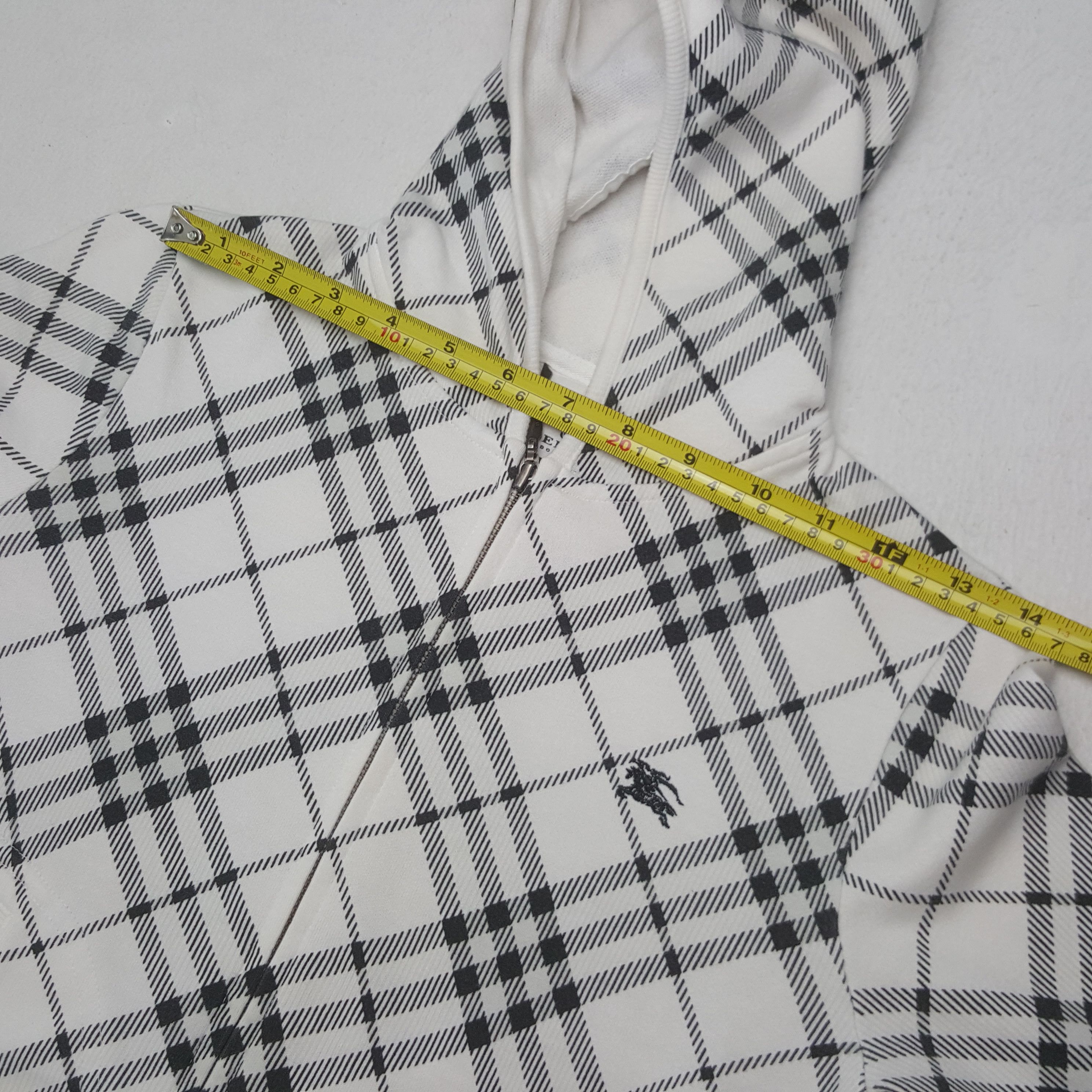 Burberry Vintage Burberry Blue Label Nova Check Custom Jacket Hoodie Size XS / US 0-2 / IT 36-38 - 6 Thumbnail