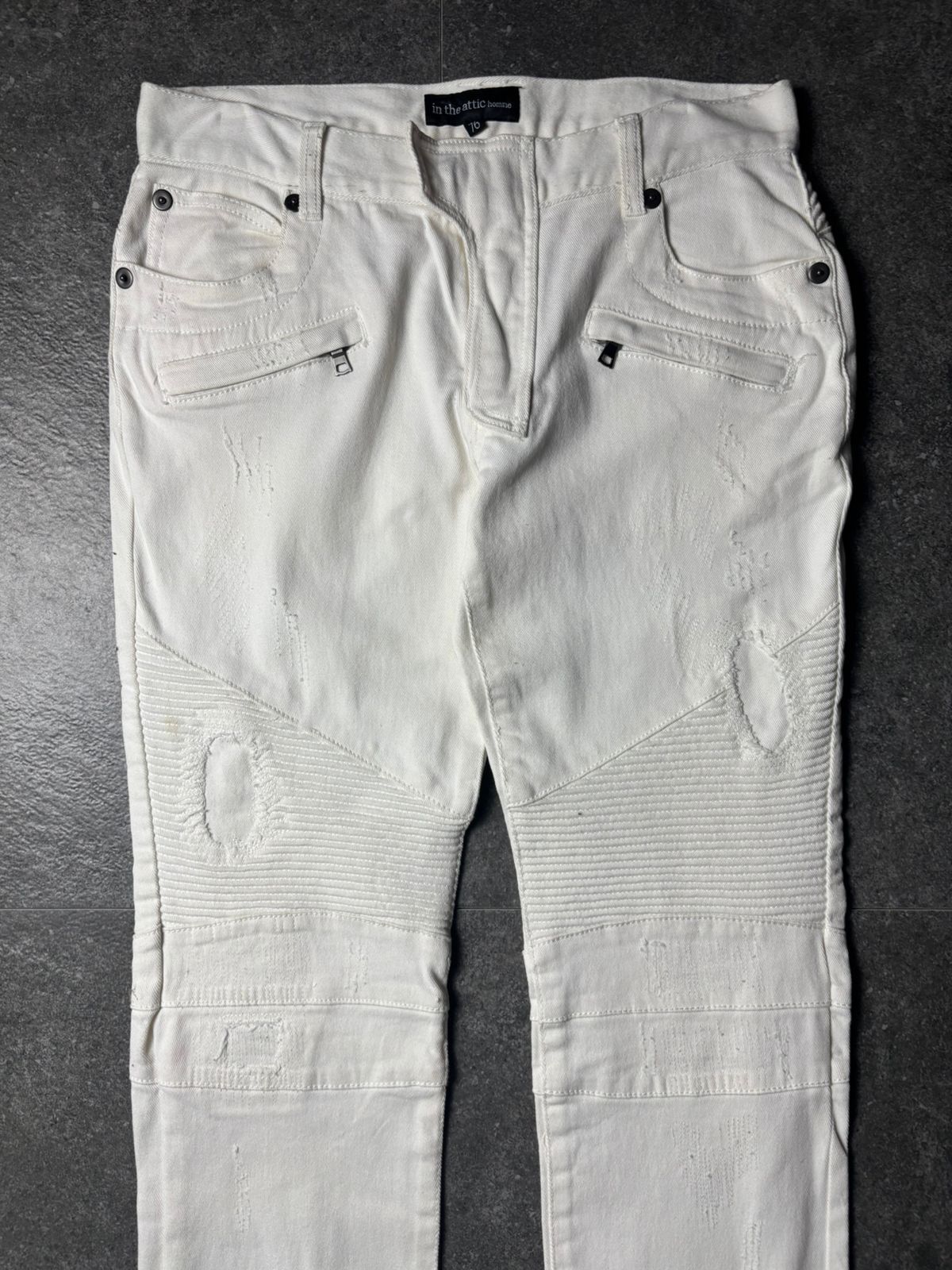 In The Attic In The Attic Homme Biker Jeans Balmain Decarnin Style Size US 28 / EU 44 - 2 Thumbnail