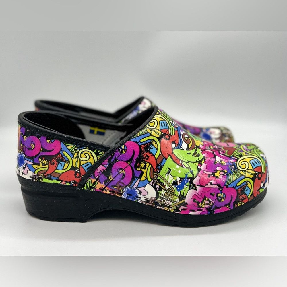 Other NWOB BOJORK Ltd. Ed. ‘GRAFFITI’ Comfort Clogs Made in Swede Size US 7.5 / IT 37.5 - 2 Thumbnail