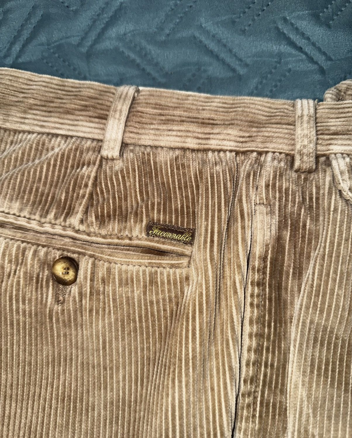 Faconnable Façonnable Men's Corduroy Pants - Size 48 - Classic Beige Size US 32 / EU 48 - 3 Thumbnail