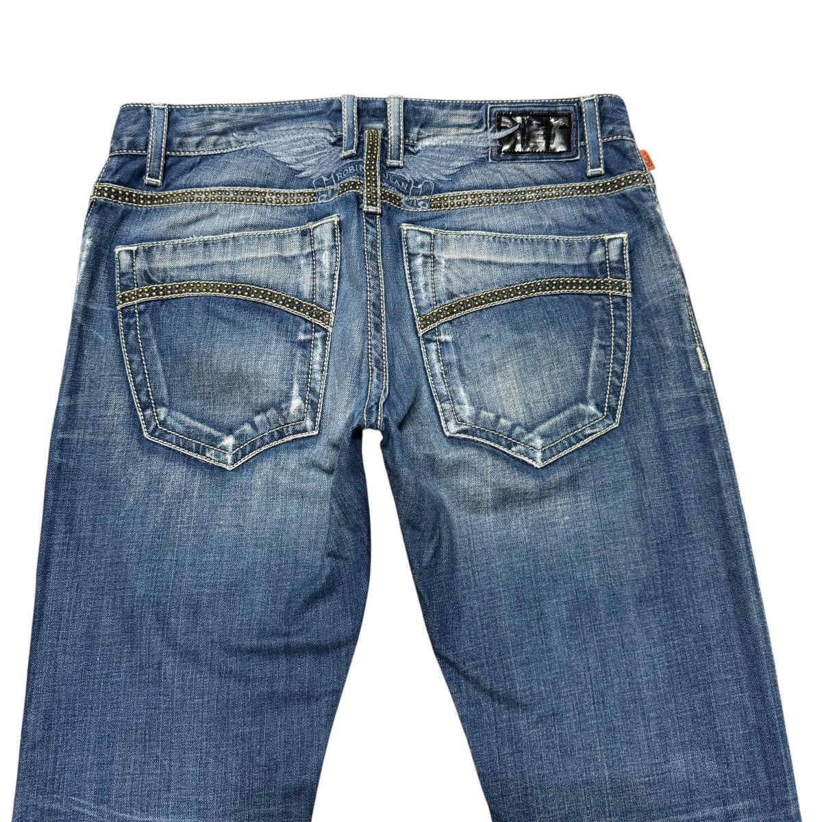 Robins Jeans Marlon Denim Embroidery Studded Jeans