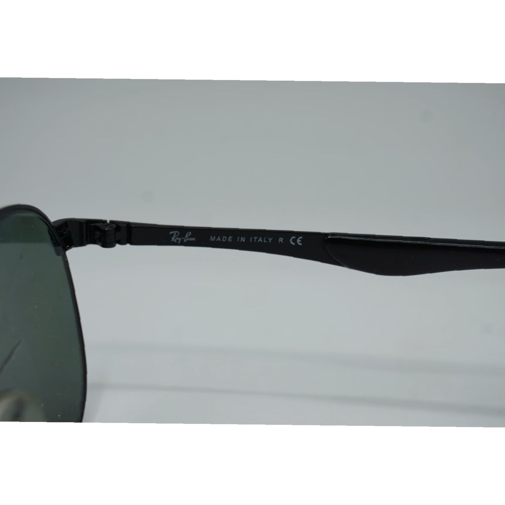 Vintage VINTAGE Ray-Ban Eyeglasses Frames Only RB 3424 002 55-19 Black Italy Mens Glasses Frames Size ONE SIZE - 3 Thumbnail