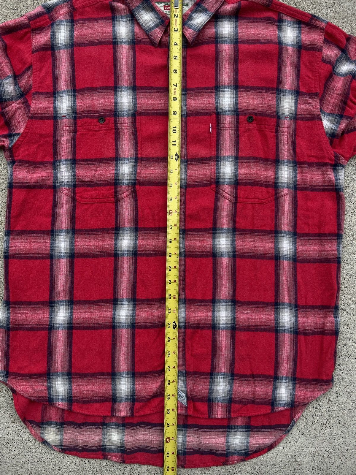 Levi's Vintage 1993 Levi’s Red Plaid Button-Up Flannel Size XL Size US XL / EU 56 / 4 - 6 Thumbnail