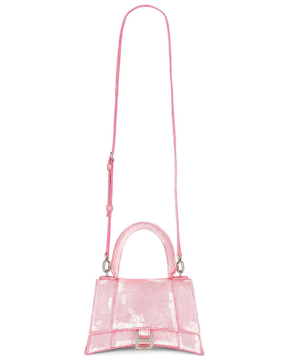 Balenciaga o1la1rc1a1024 Size: OS / Hourglass Top Handle Bag Pink Size ONE SIZE - 1 Thumbnail