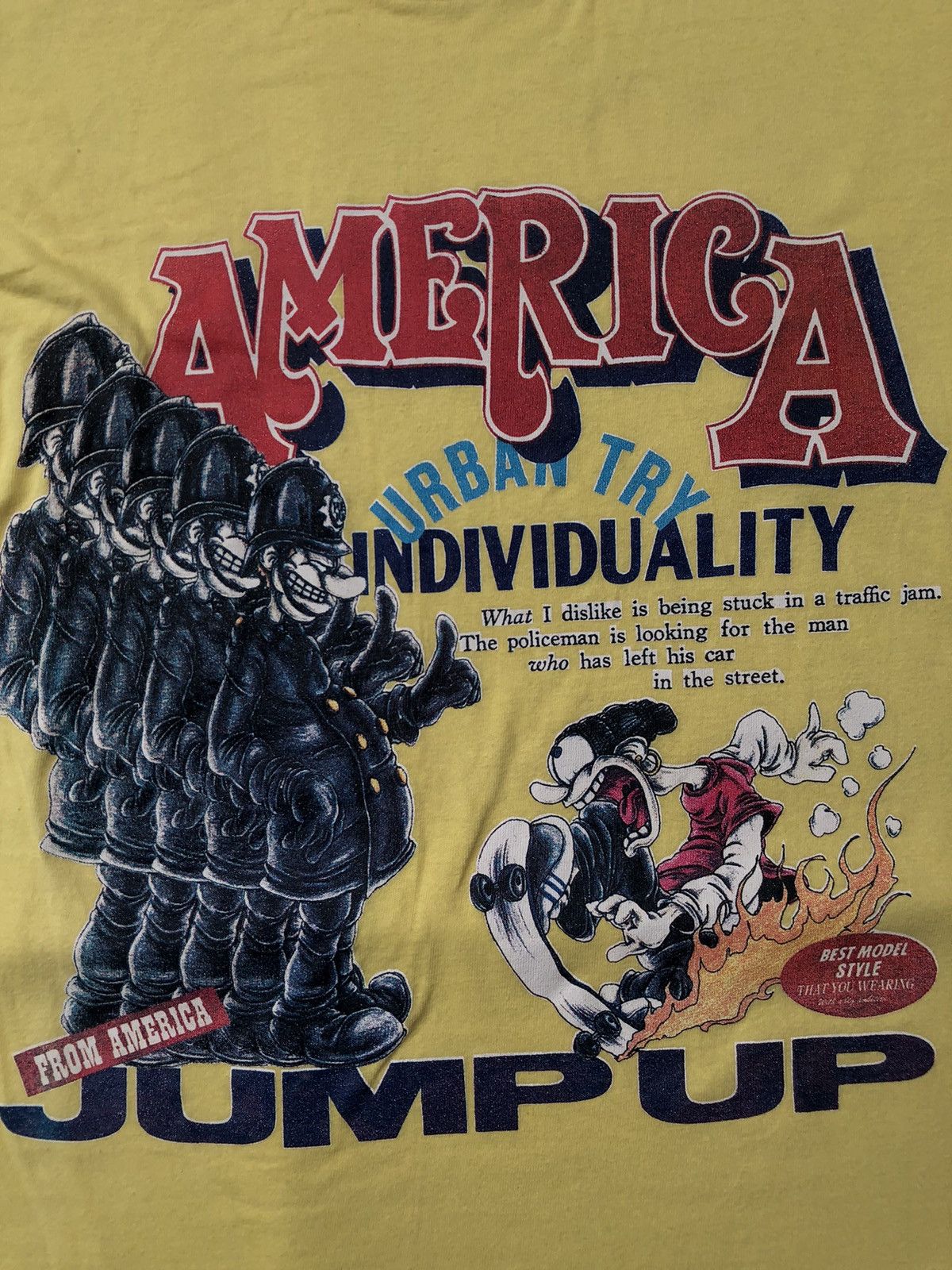 Vintage Vintage Skate Tshirt Tee By Hanes Taq 90s Size US M / EU 48-50 / 2 - 5 Thumbnail