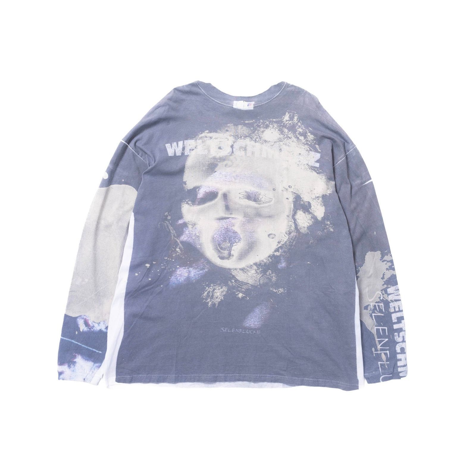 Vetements Vetements FW18 Tromp L’oeil Double Sided Weltschmerz LS Tee Size US XL / EU 56 / 4 - 1 Thumbnail