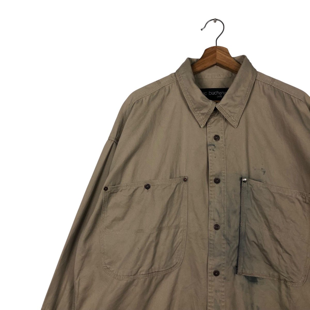 Japanese Brand × Marc Buchanan 📌Vintage Worker Rusty Jacket Marc Buchanan Pelle Pelle Size US XL / EU 56 / 4 - 8 Thumbnail