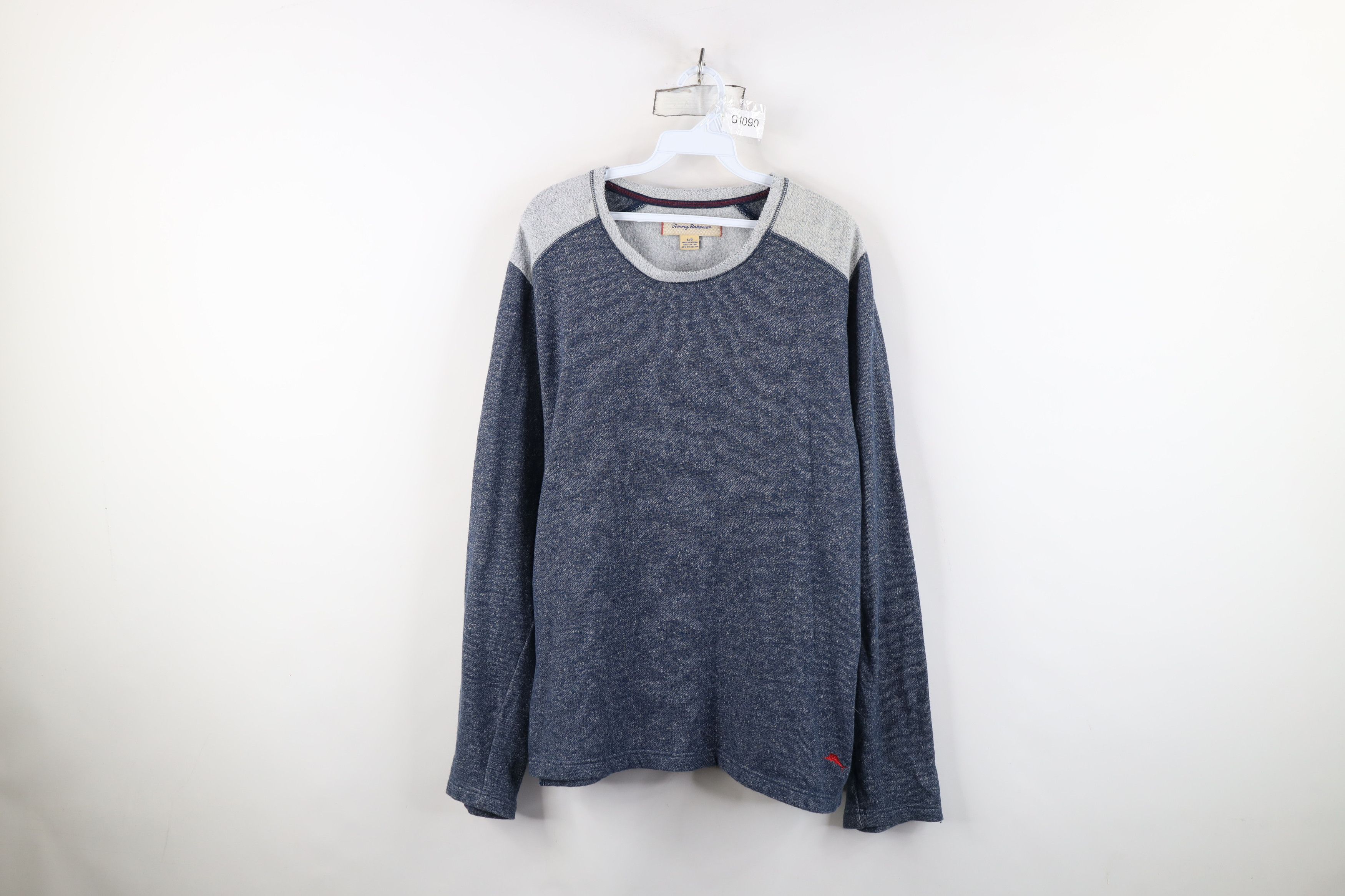 Tommy Bahama Vintage Tommy Bahama Soft Knit Fleece Lined Sweatshirt Blue Size US L / EU 52-54 / 3 - 1 Thumbnail