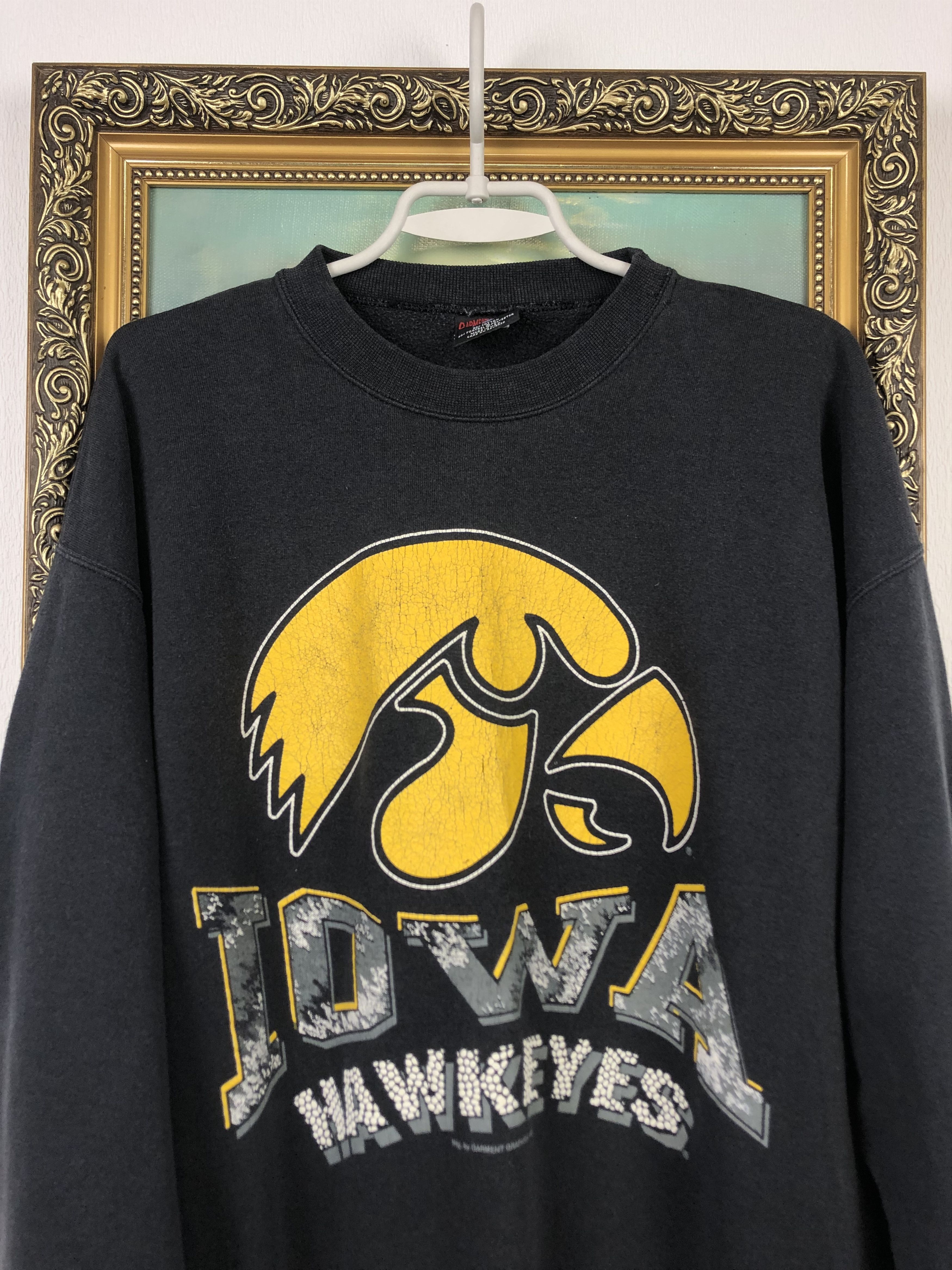 Vintage Vintage University of Iowa Hawkeyes Sweatshirt NCAA Rare Size US XL / EU 56 / 4 - 2 Thumbnail
