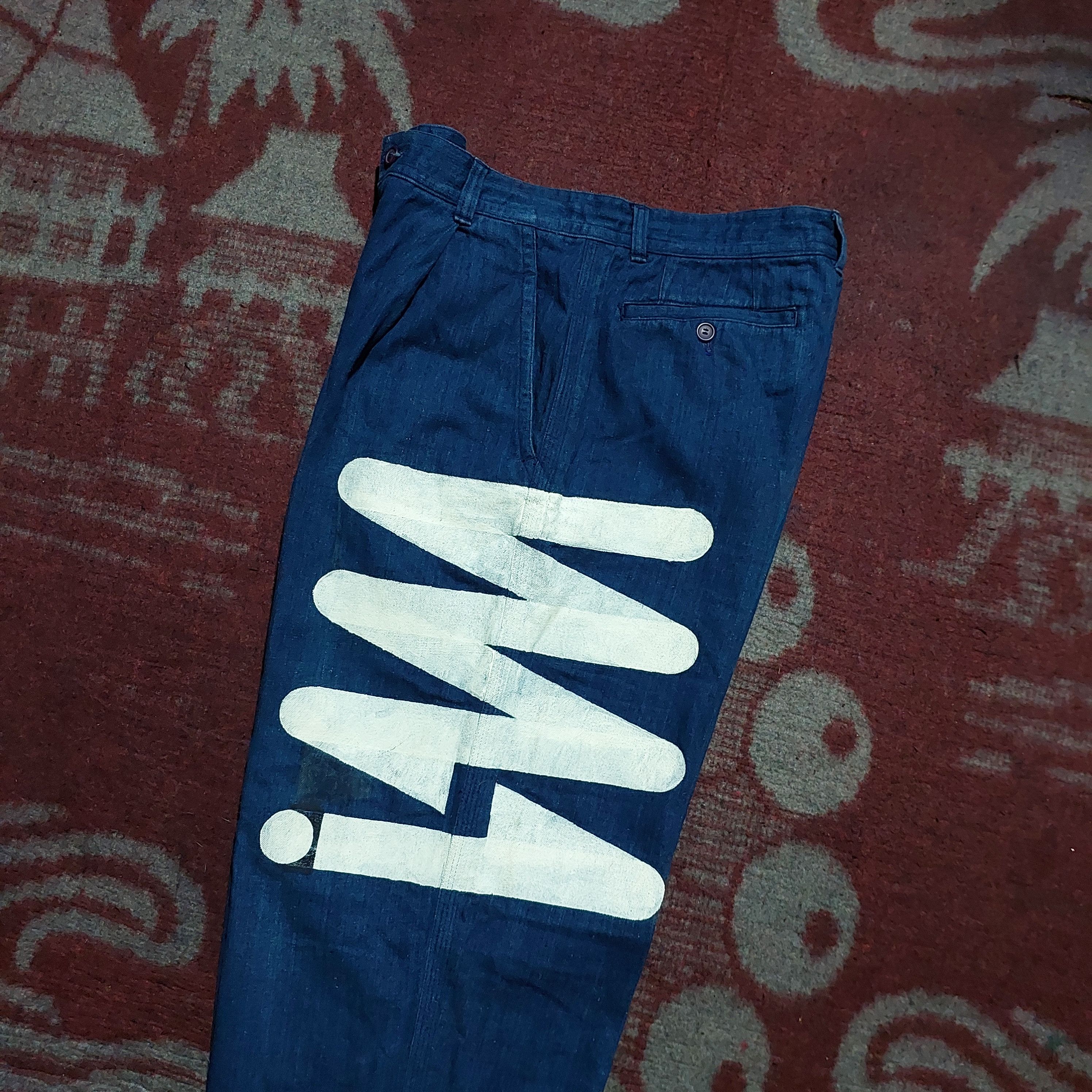 Issey Miyake issey miyake men painting custom made pants Size US 29 - 7 Thumbnail