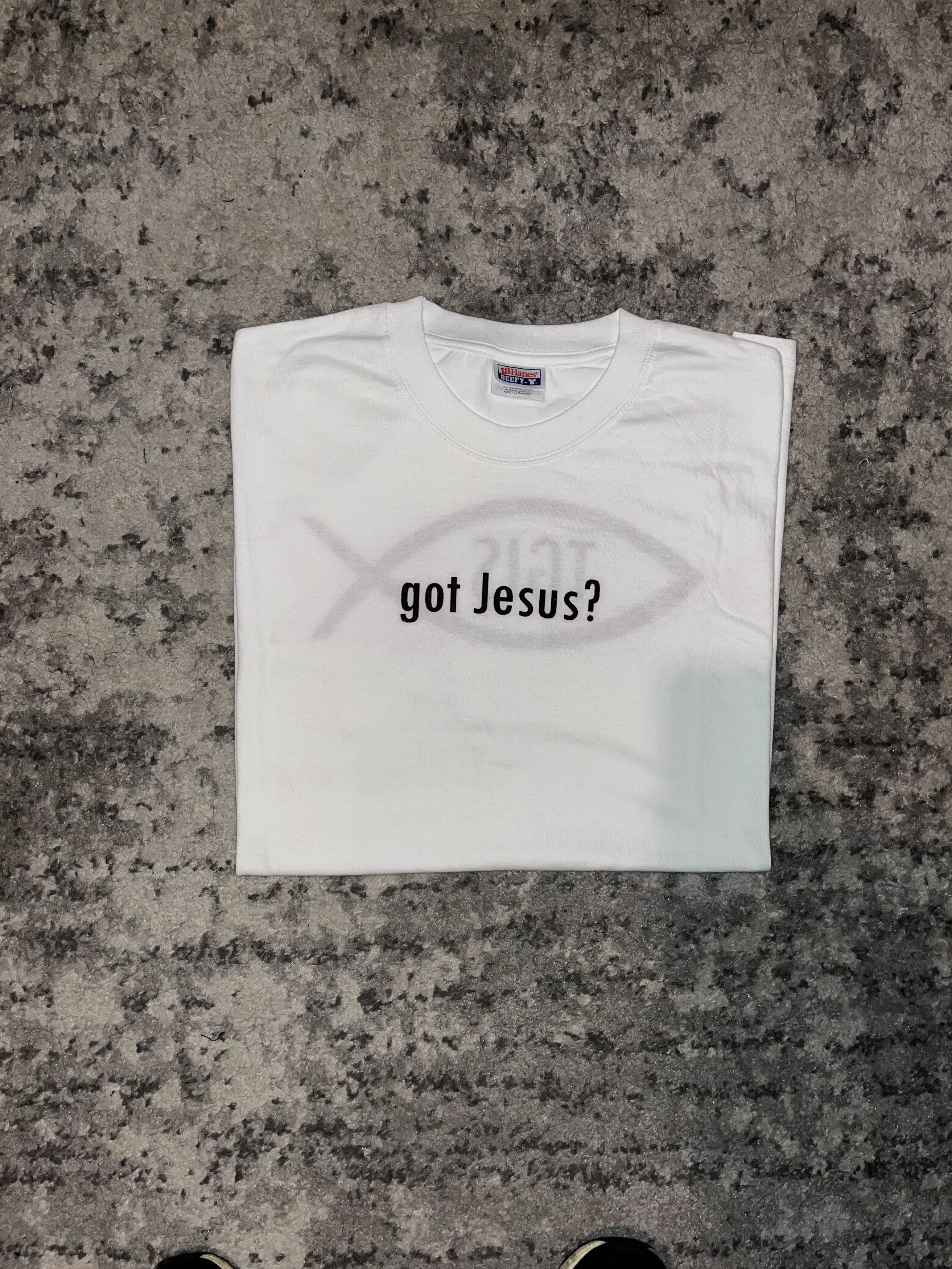 Vintage Vintage 90s Got Jesus? Shirt Size US L / EU 52-54 / 3 - 1 Thumbnail