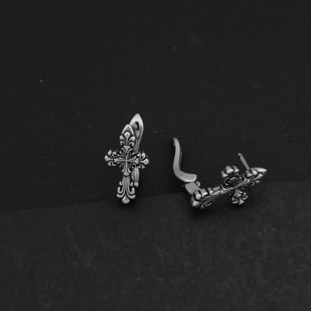 Japanese Brand Retro cross earrings 1pair Size ONE SIZE - 3 Thumbnail