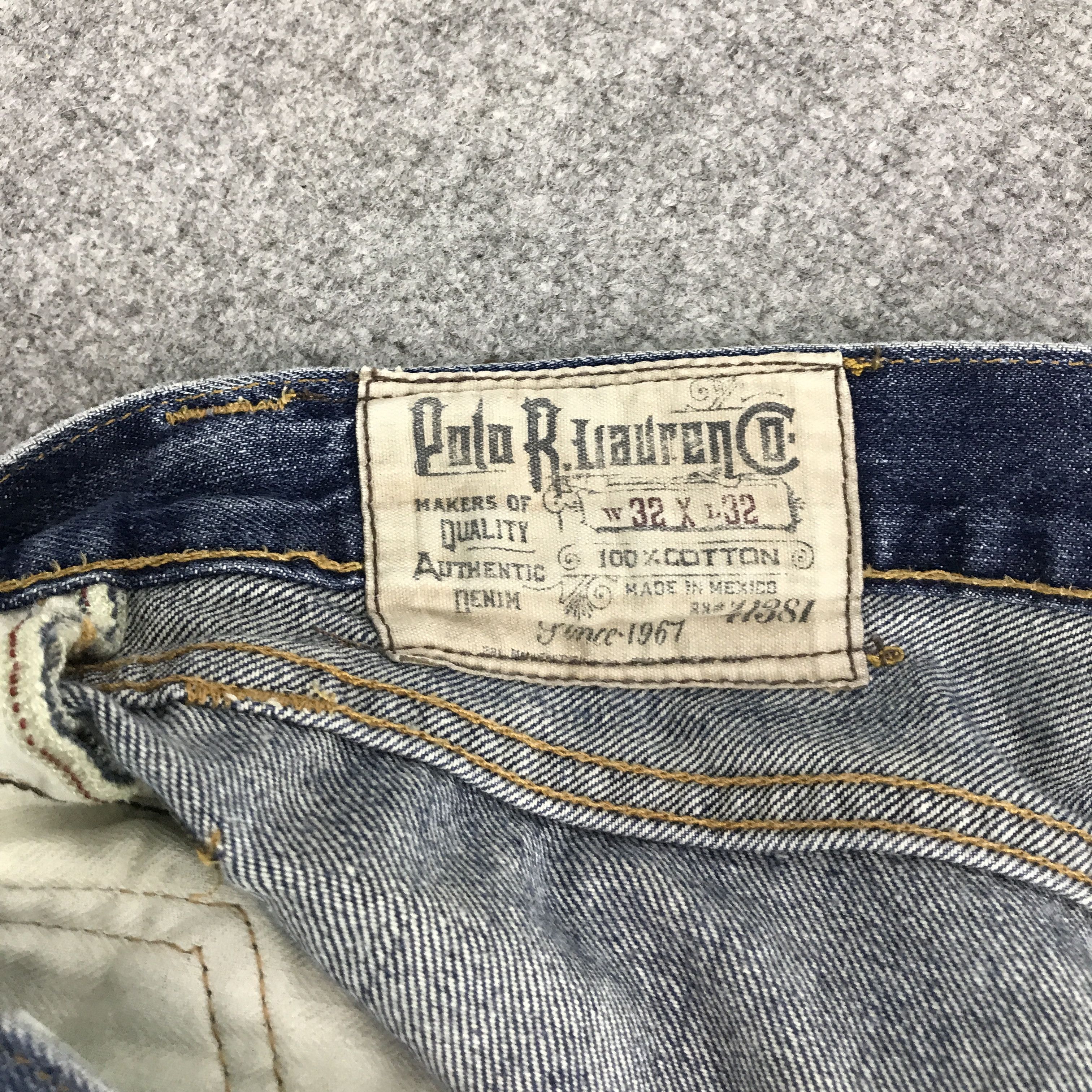 Polo Ralph Lauren Vtg Polo ralph lauren distressed light Denim jeans Size US 32 / EU 48 - 8 Thumbnail
