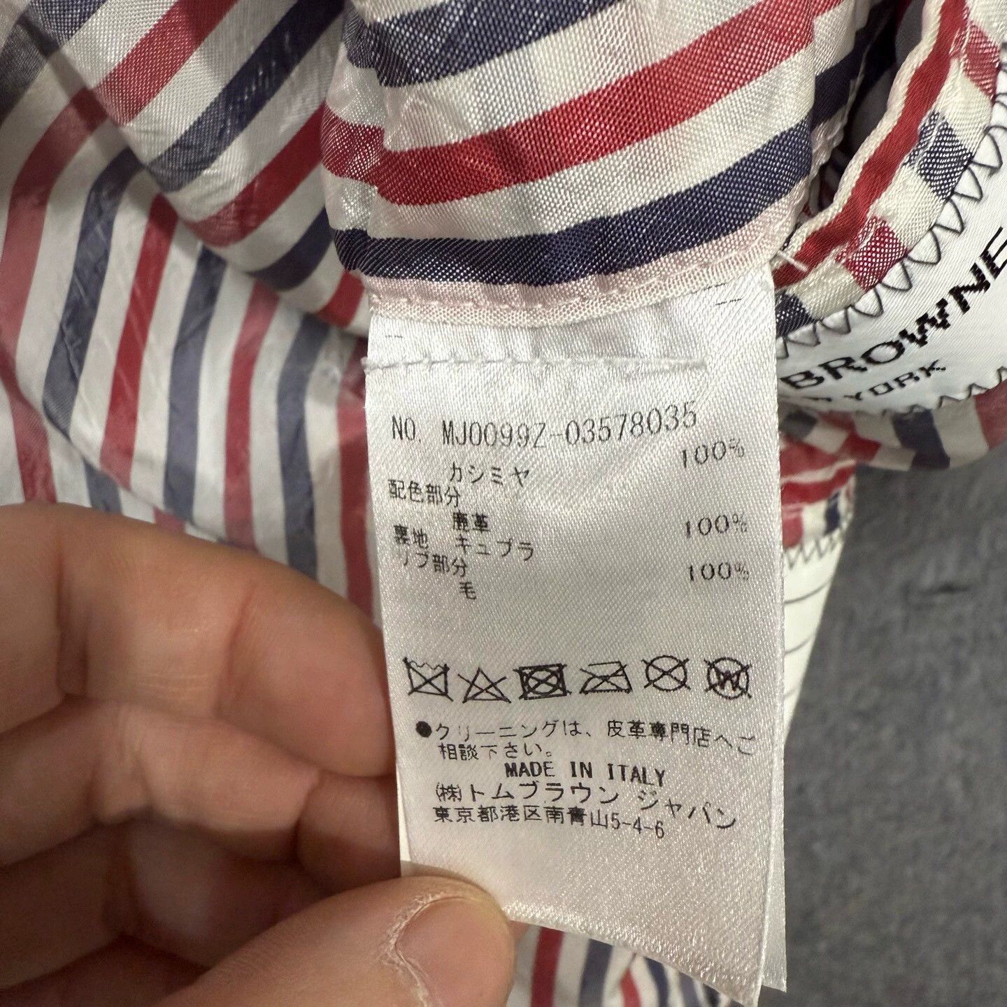 Thom Browne TB Gray/White Leather-Sleeve Colorblock Jacket 1 99N Size US S / EU 44-46 / 1 - 5 Thumbnail