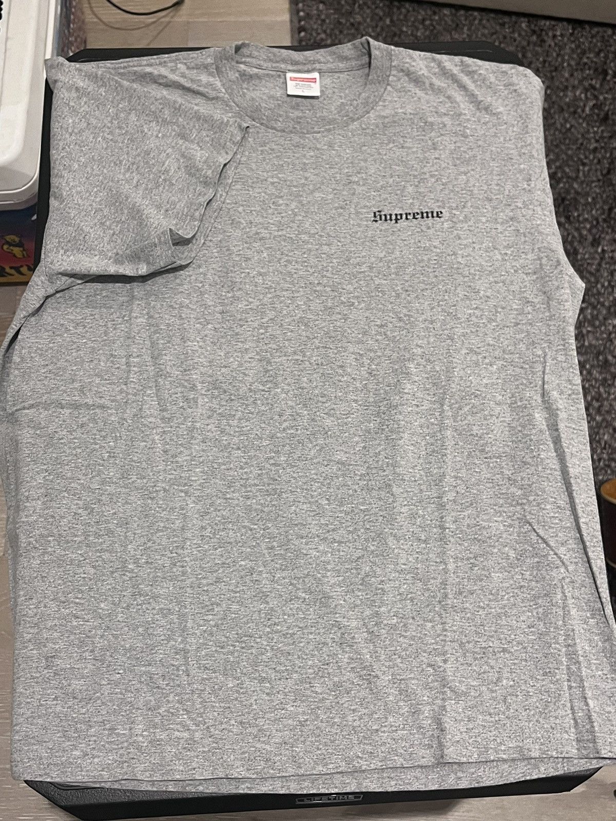 Supreme Grey Supreme Tee Size US L / EU 52-54 / 3 - 1 Thumbnail