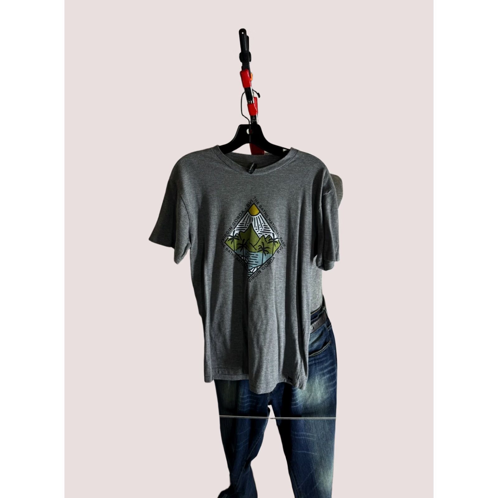 Vintage The Baths National Park Logo TEE T SHIRT Large L Mens Size US L / EU 52-54 / 3 - 1 Thumbnail