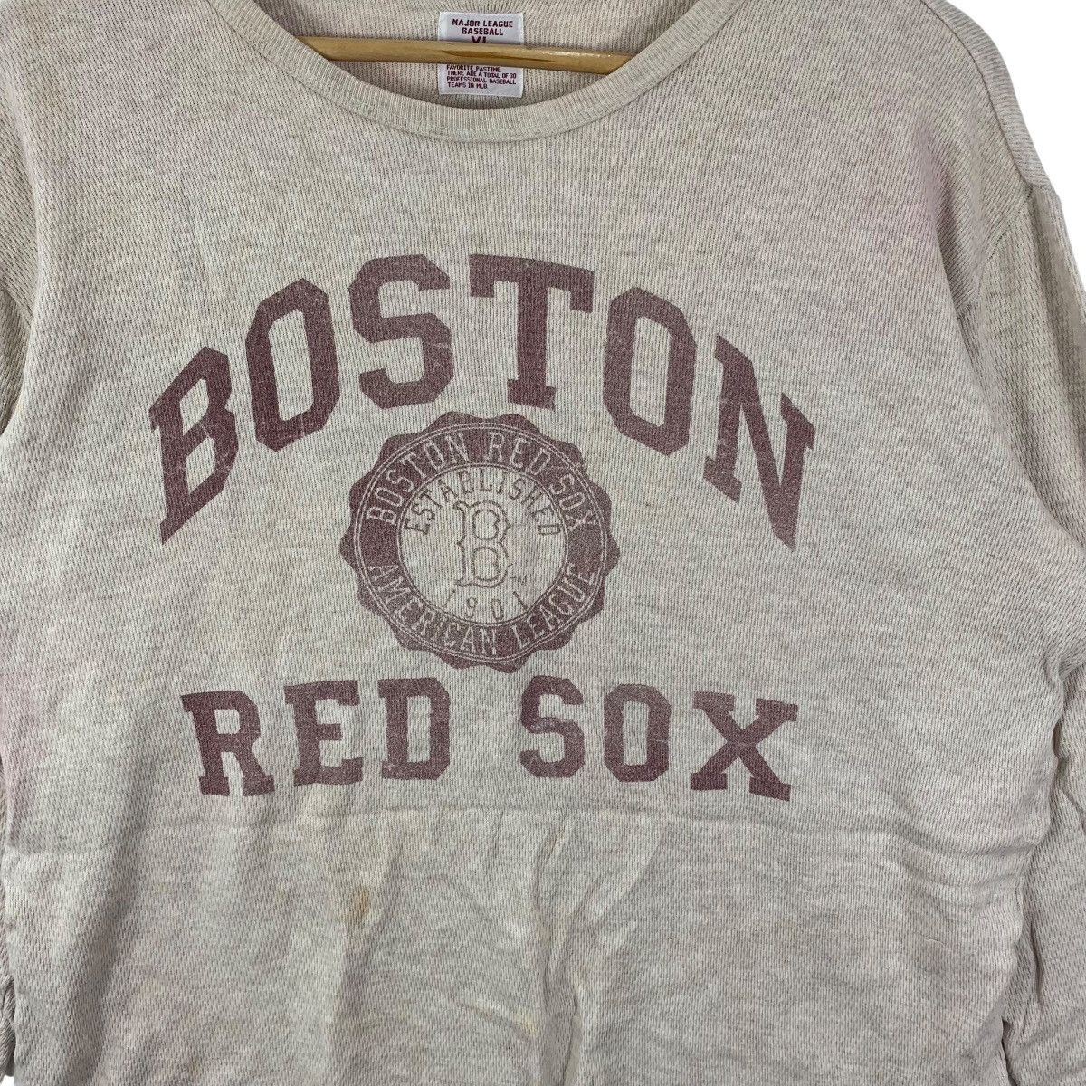 MLB MLB x BOSTON Red Sox Tee Shirt Long Sleeve Top Baseball Size US XL / EU 56 / 4 - 5 Thumbnail