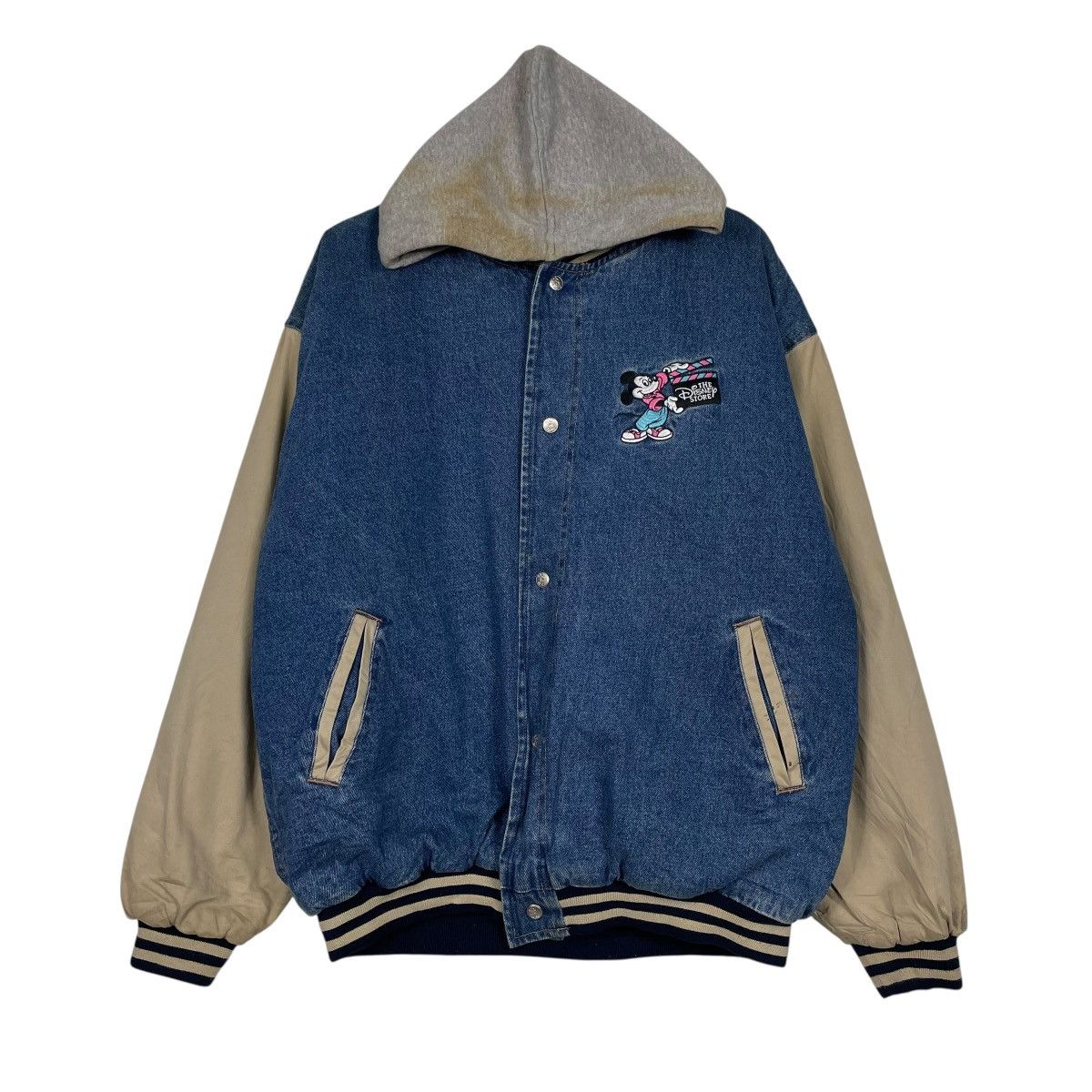 Disney The Disney Store Denim Varsity Jacket Size US L / EU 52-54 / 3 - 1 Thumbnail