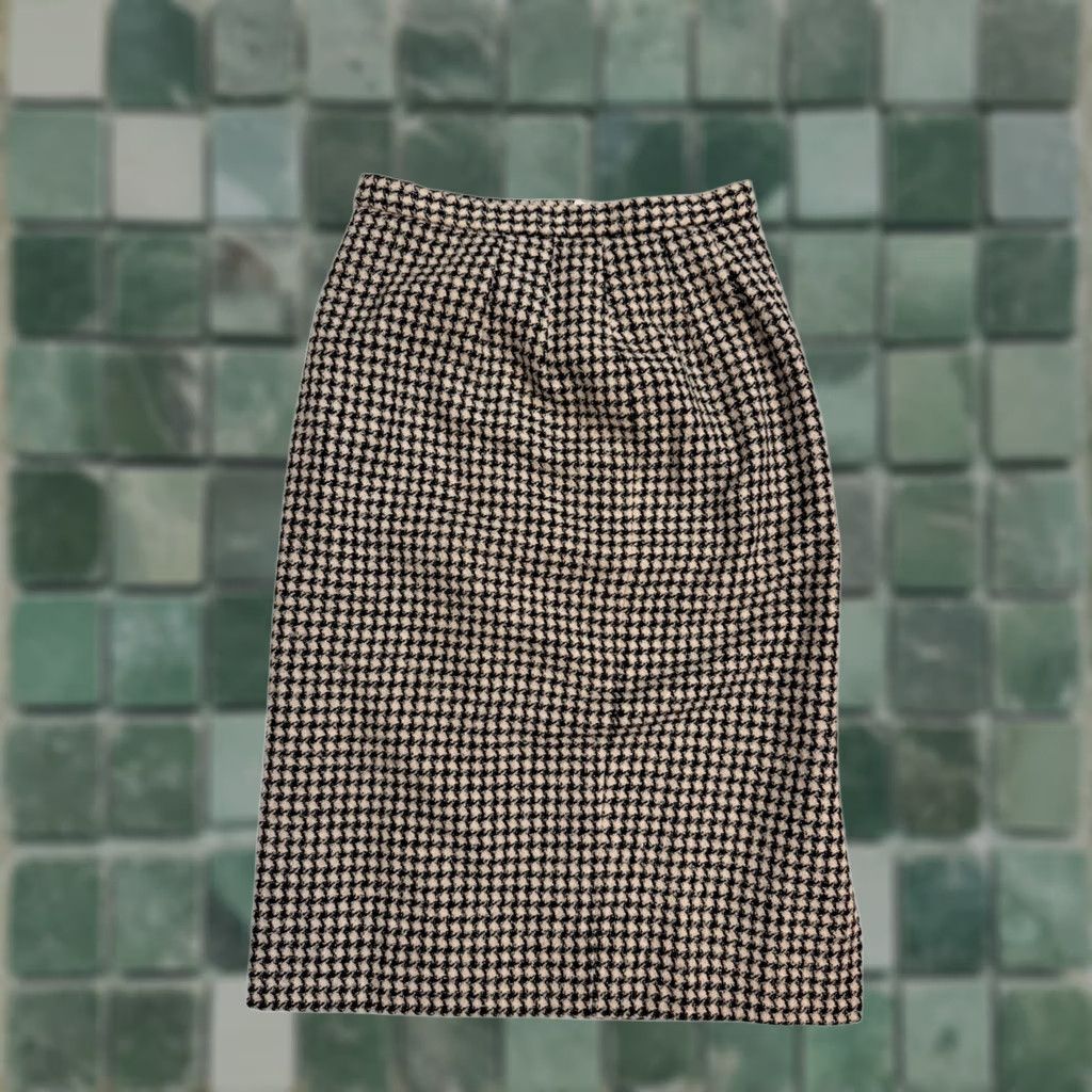 Pendleton VINTAGE Pendleton Women's Skirt Knee Length Black/White/Silver Size 4 Wool Blend Size 27" / US 4 / IT 40 - 1 Thumbnail
