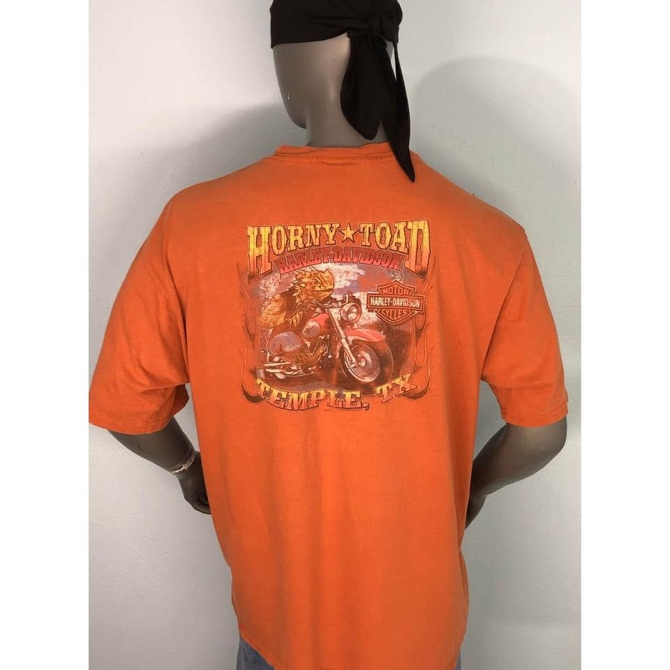 Harley Davidson × Vintage VTG 2006 Harley Davidson T-shirt 2XL Men , TEMPLE TEXAS Size US XXL / EU 58 / 5 - 1 Thumbnail
