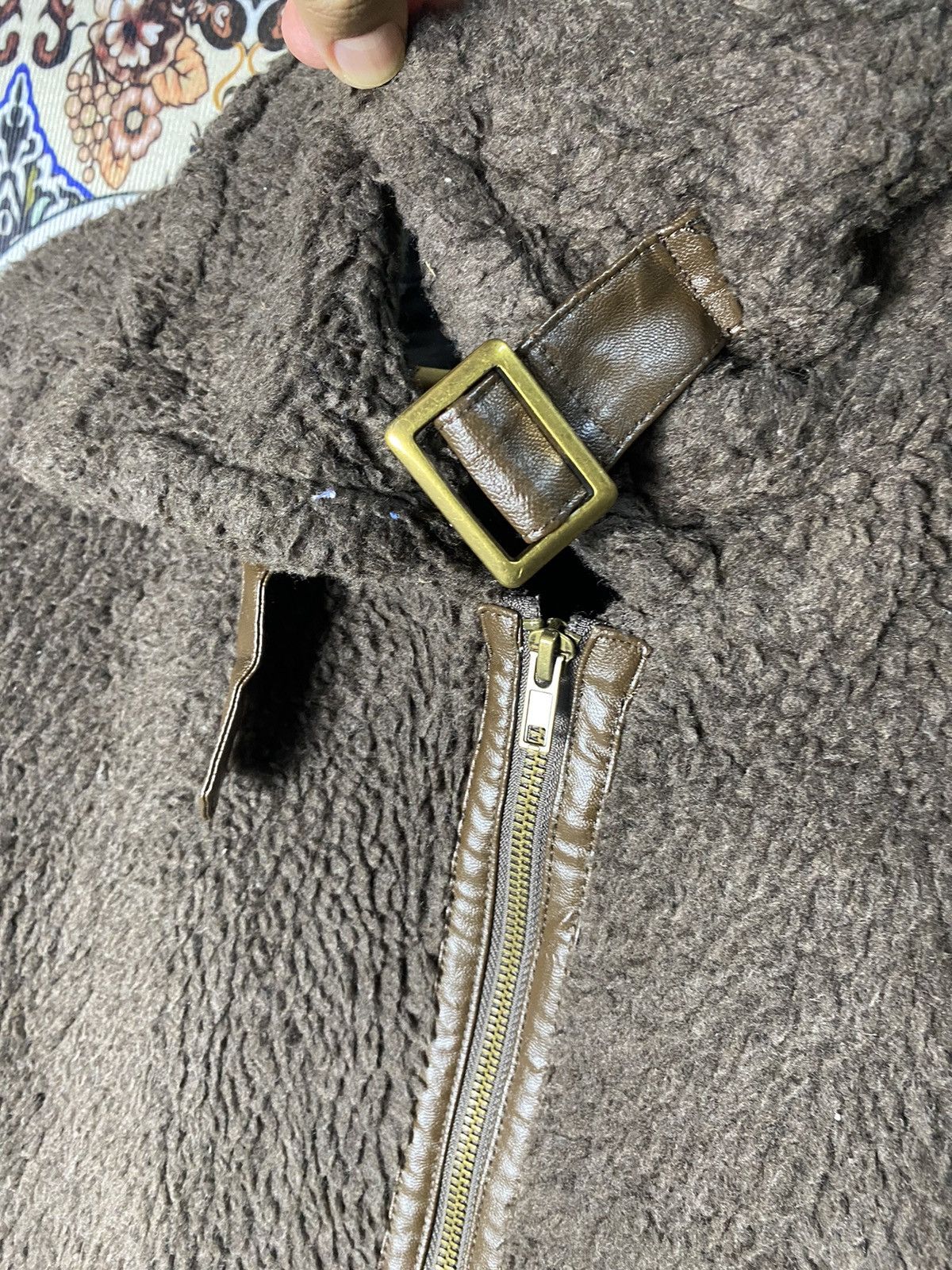 Japanese Brand Lunacion Deep Pile Brown Fleece Sherpa Zipper Jacket Size US M / EU 48-50 / 2 - 9 Thumbnail
