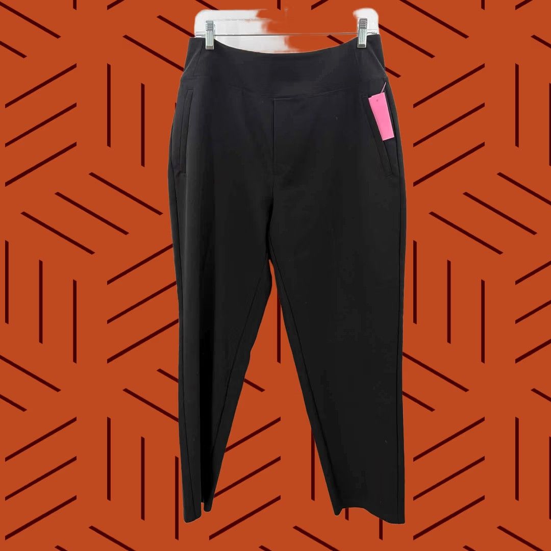 Athleta Athleta Black Pull On Pants 12 Regular Womens Size 34" / US 12 / IT 48 - 1 Thumbnail