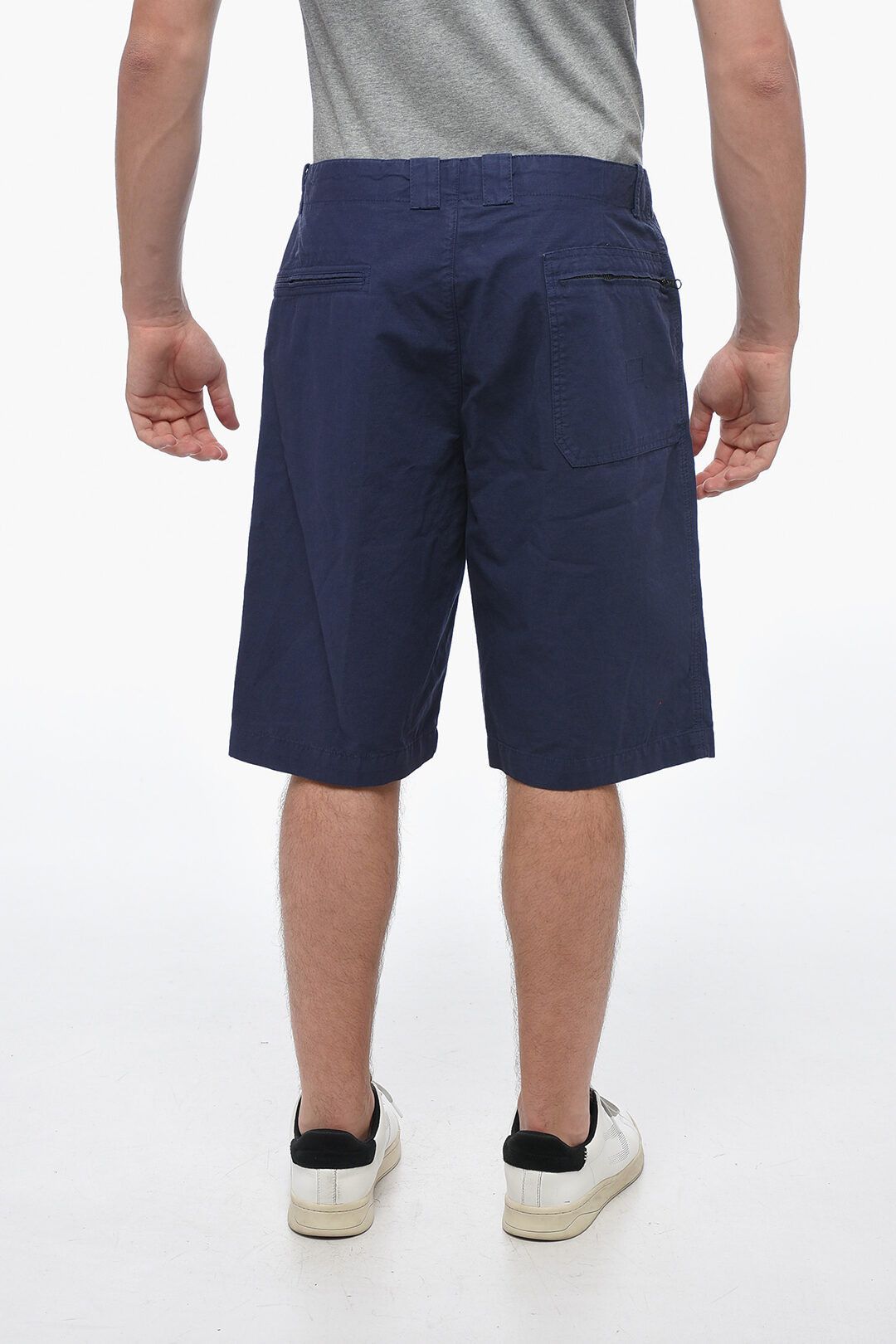 C.P. Company og1mm1024 Linen Blend Short in Blue Size US 34 / EU 50 - 3 Thumbnail
