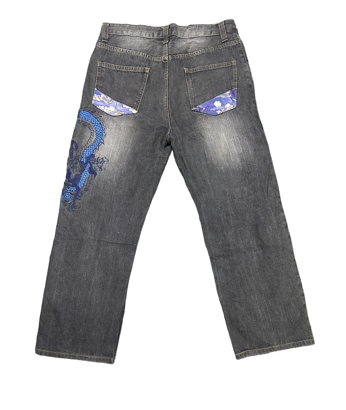Japanese Brand Japanesse brand dragon embroidery jeans Size US 34 / EU 50 - 2 Thumbnail