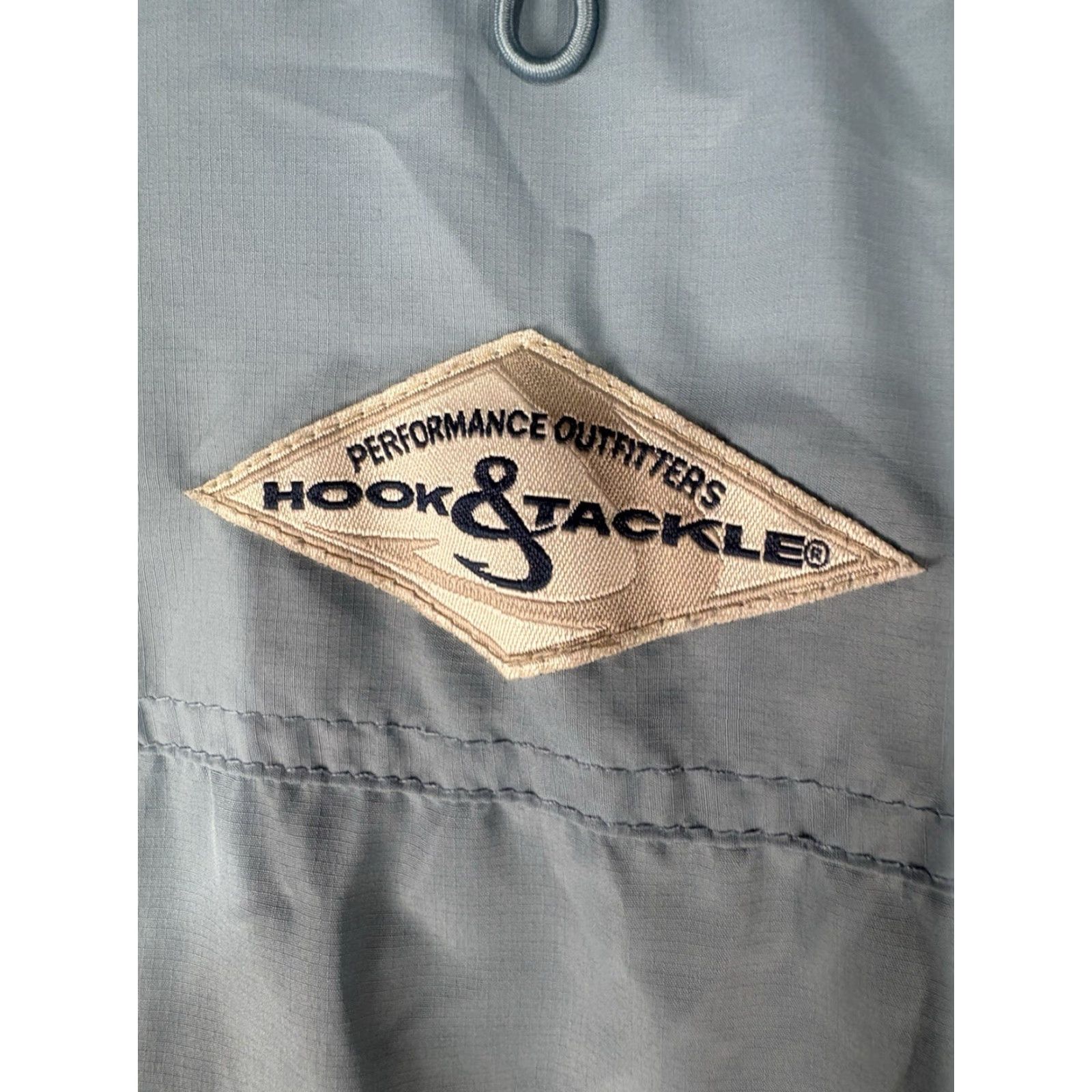 Vintage Hook & Tackle Fisherman’s Shirt Men’s Blue L Button-Up Pockets Breathable All Seasons Easy Care Lightweight Rayon Polyester Button-Up Shirt Size US L / EU 52-54 / 3 - 5 Thumbnail