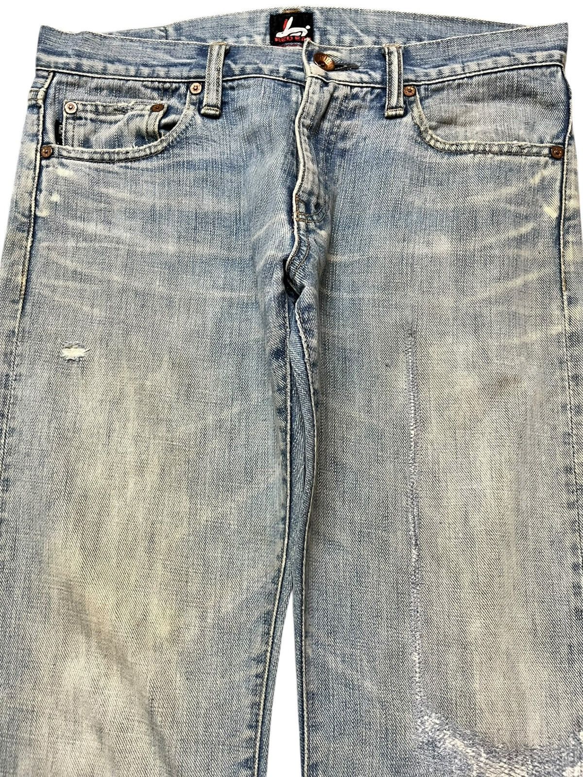 Paul Smith Red Ear Vintage Red Ear Paul Smith Faded Grunge Denim Size US 31 - 2 Thumbnail