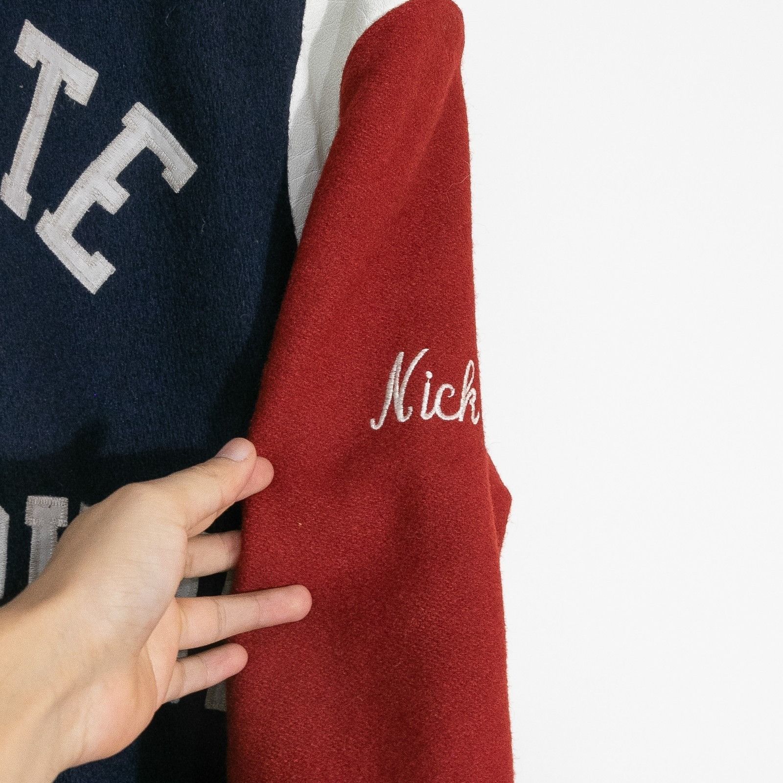 Vintage Vintage 90s Massachusetts Teddy Style Varsity Jacket Medium Size US M / EU 48-50 / 2 - 13 Thumbnail