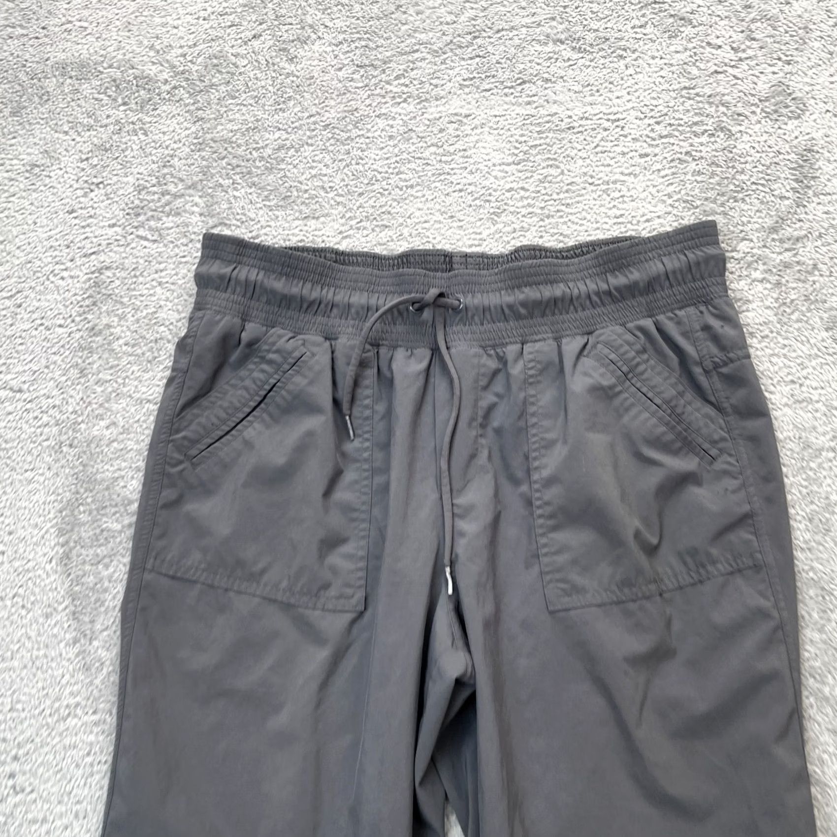 Prana Prana Pants Womens Small Gray Ripstop Capri Drawstring Yoga Athleisure Size 28" / US 6 / IT 42 - 4 Thumbnail