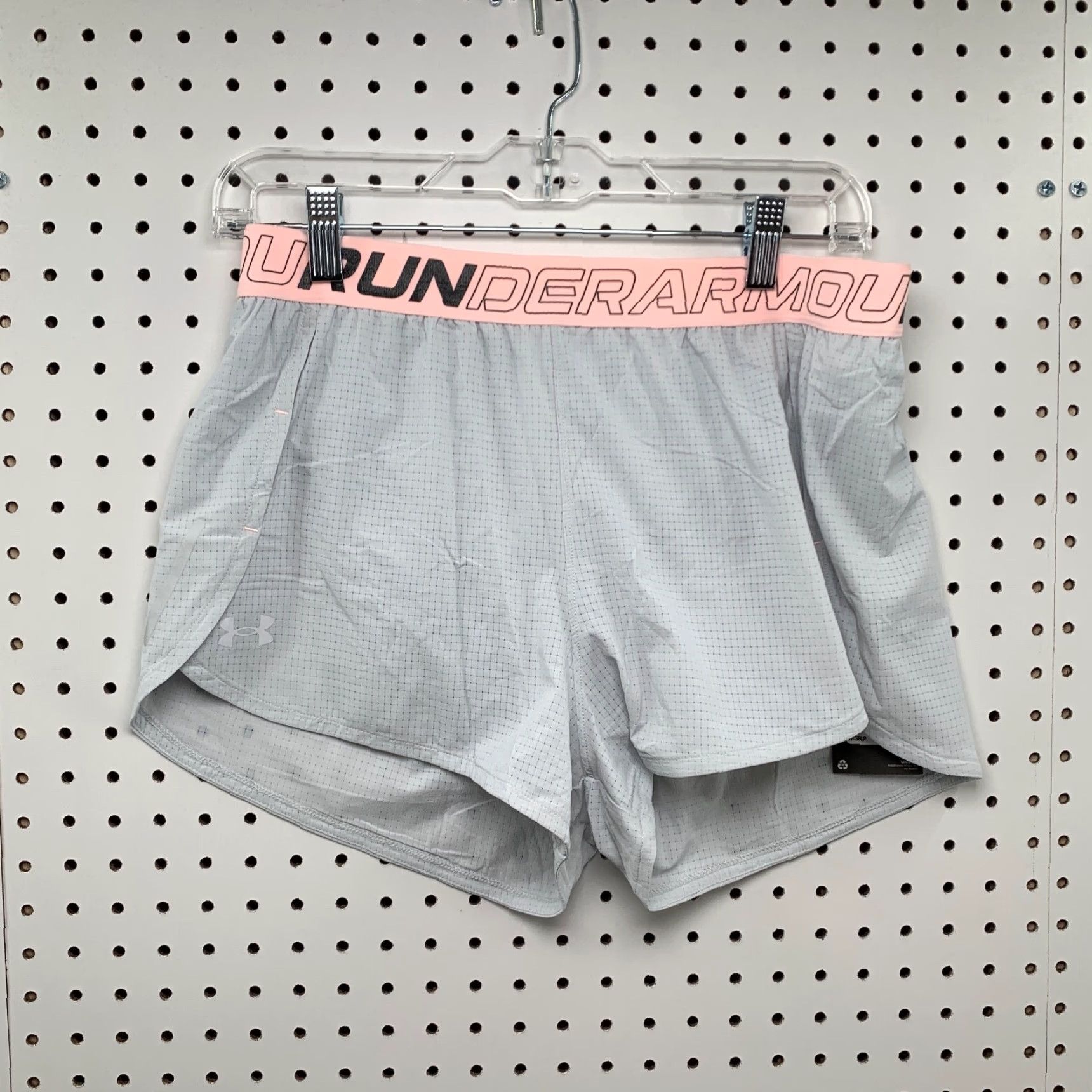 Under Armour VINTAGE Under Armour Women Running Shorts Gray Pink Training Activewear NEW 5 Size 32" / US 10 / IT 46 - 2 Thumbnail