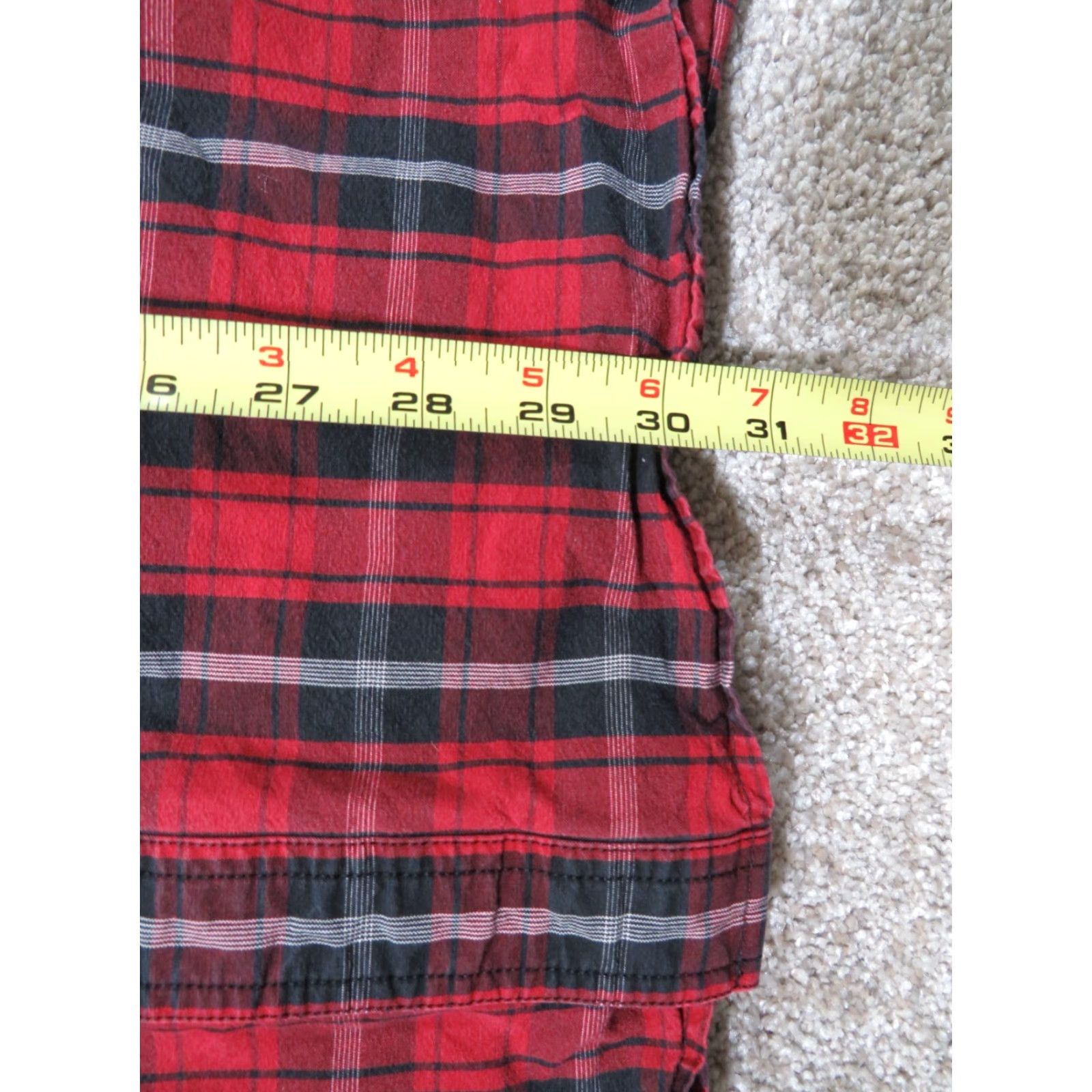 Carhartt Carhartt Shirt Mens XL Tall Red Plaid Relaxed Fit Long Sleeve Button-Up Cotton Flannel with Pockets Size US XL / EU 56 / 4 - 6 Thumbnail