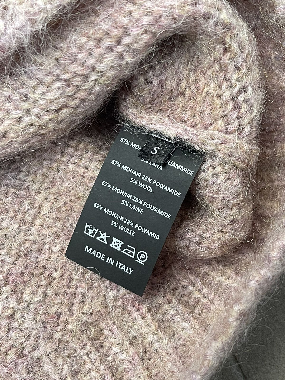 Raf Simons !DS! AW22/23 Raf Simons Roundneck Pink Mohair Sweater Size US S / EU 44-46 / 1 - 17 Thumbnail