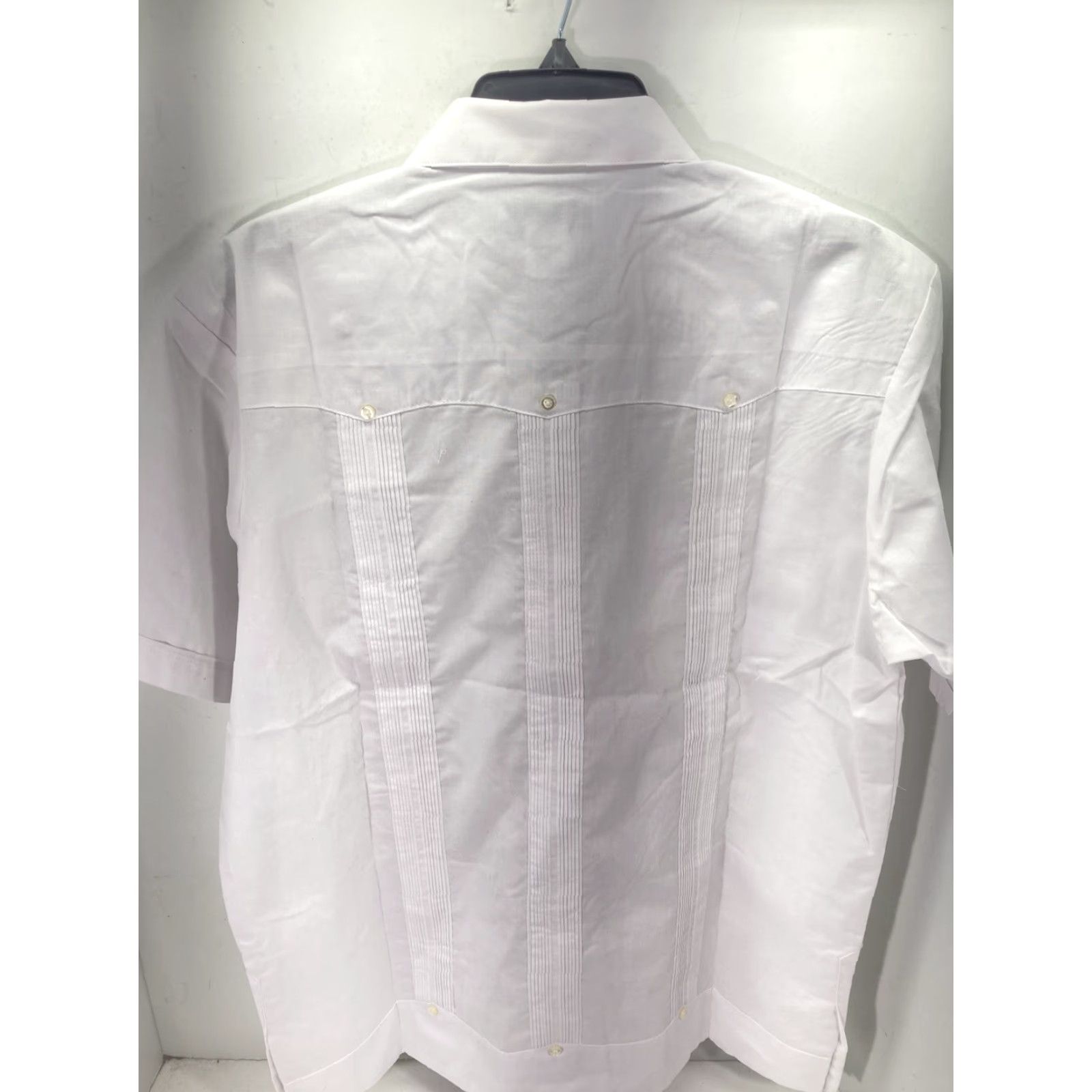 Vintage J Edwards Guayabera Cabana Wedding Shirt Men Small White Button Short Sleeve Mens Shirts Size US S / EU 44-46 / 1 - 6 Thumbnail
