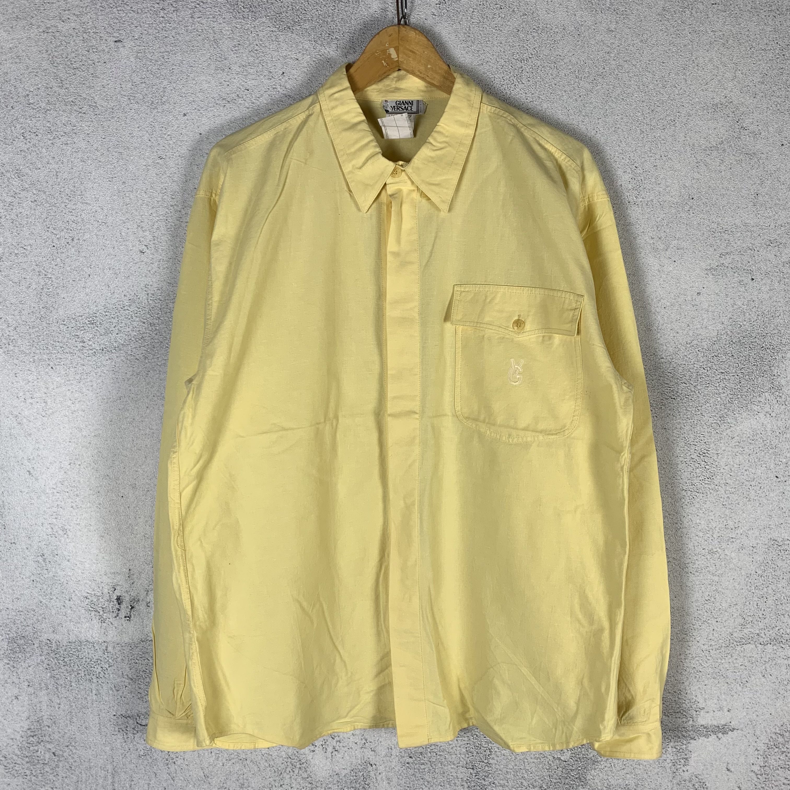Versace Vintage 90s Gianni Versace Shirt Camicia Uomo Size US L / EU 52-54 / 3 - 3 Thumbnail
