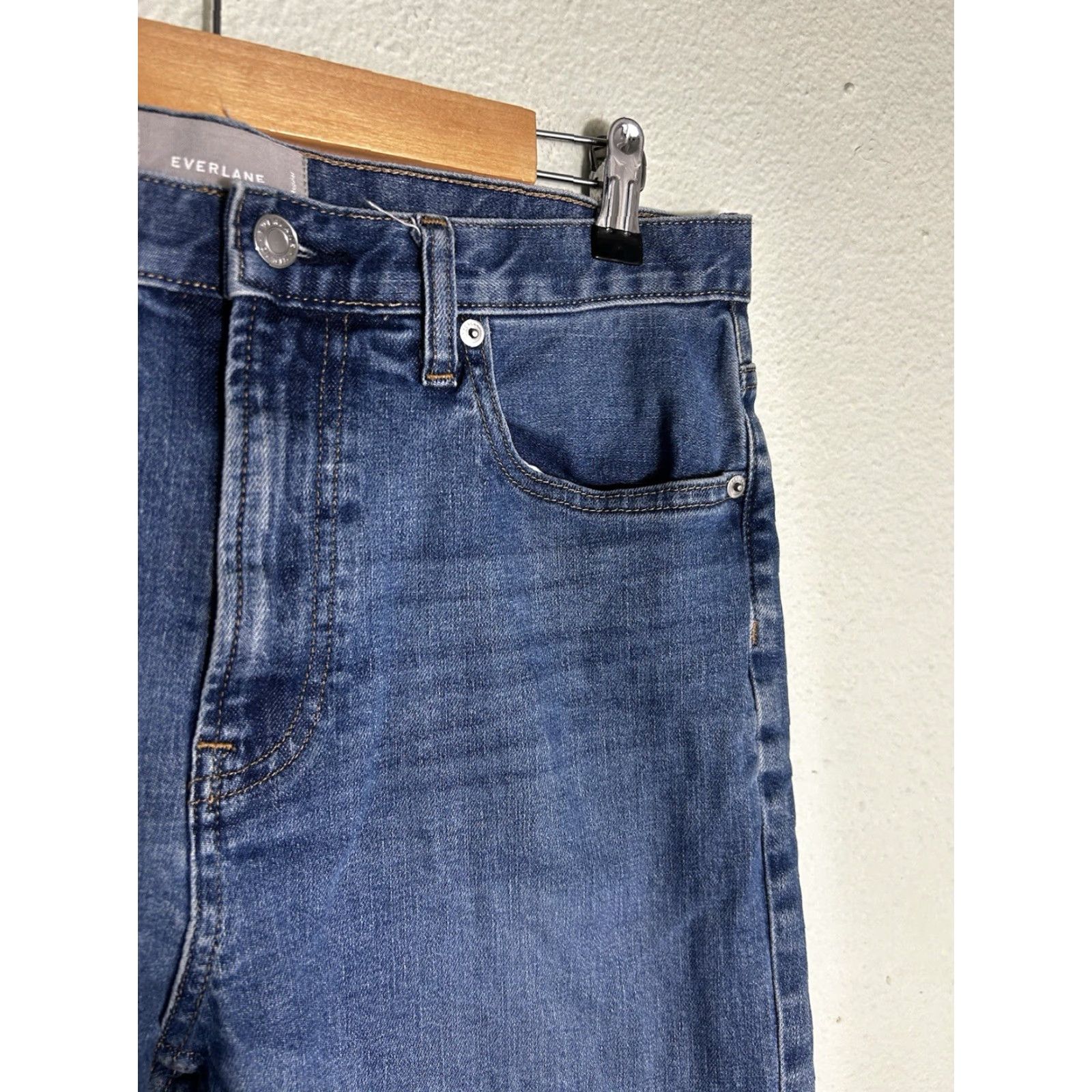 Everlane Everalane Womens Jeans Straight 30 Regular Medium Wash Blue 32x27 Mens Girls Whatev Size 30" / US 8 / IT 44 - 5 Thumbnail