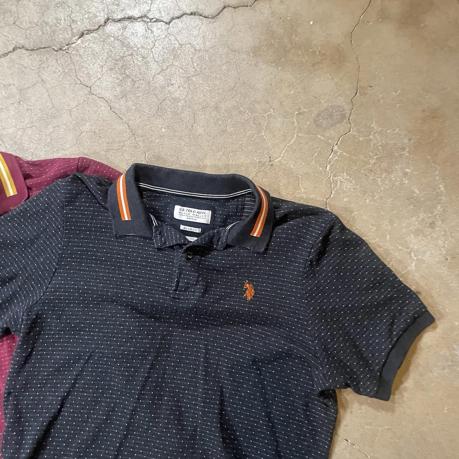 Polo Ralph Lauren X2 U.S Polo Assn. Pro Fit Mens Shirt Red Black Dotted Small Size US S / EU 44-46 / 1 - 3 Thumbnail